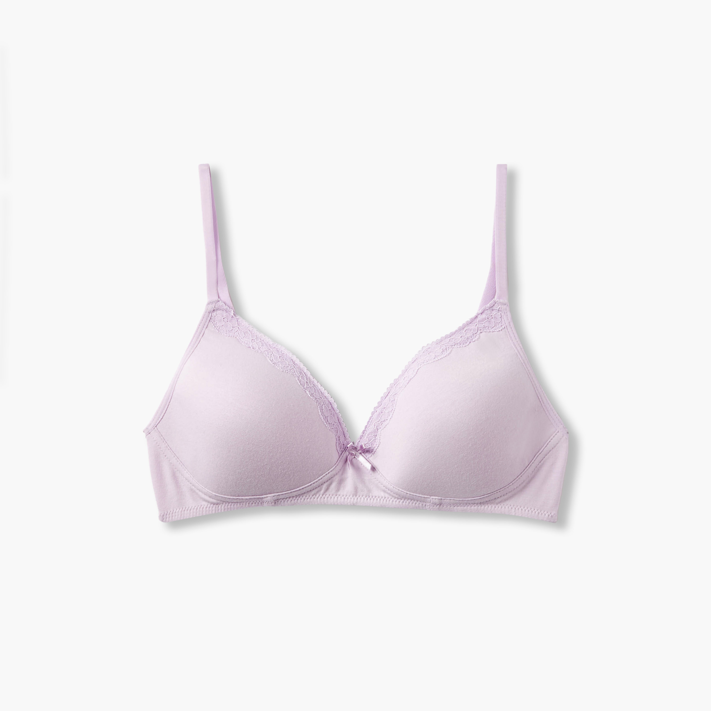 Juniors Girls Bra with Lace Trim - Cotton - Set of 2-girls-clothing-innerwear-bras-image-2