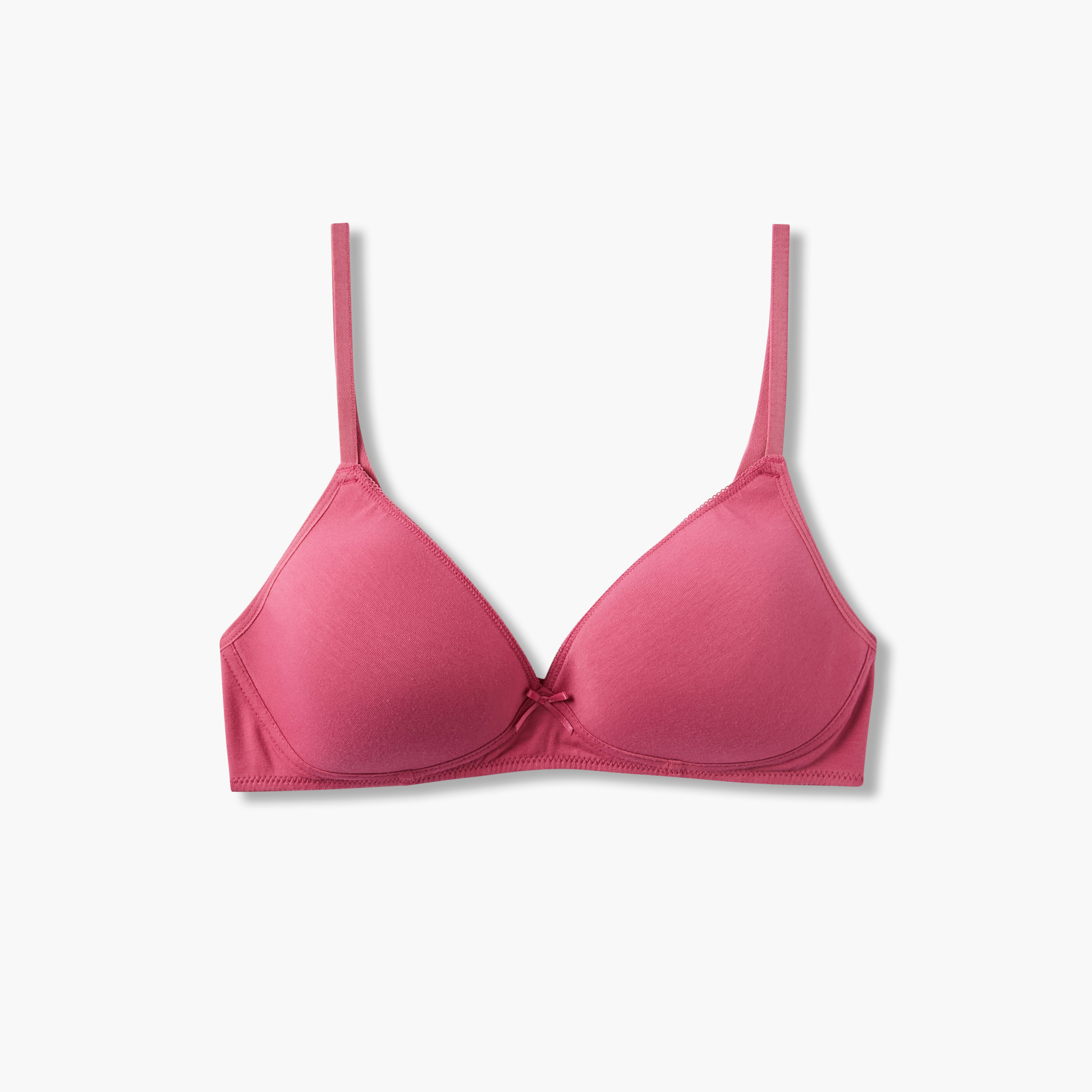 صدرية قطن بتفاصيل فيونكة للبنات من جونيورز - طقم من قطعتين-girls-clothing-innerwear-bras-image-2