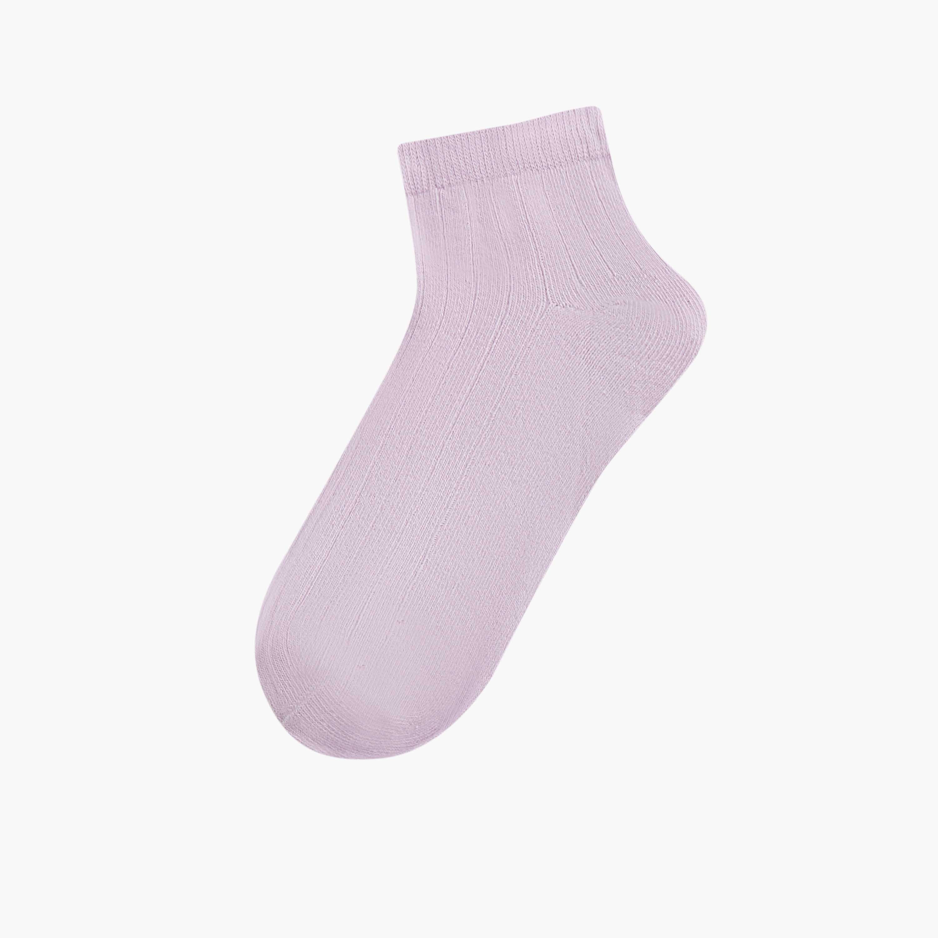 Juniors Solid Ankle Length Socks - Set of 6-girls-accessories-socks-image-2