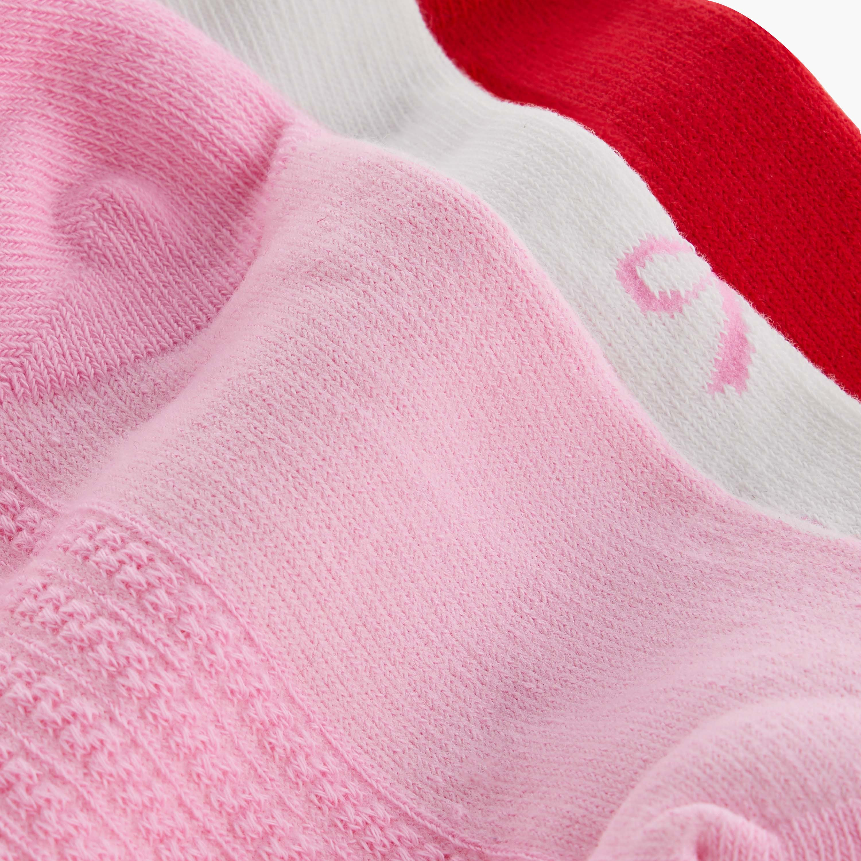 Juniors Assorted Ankle Length Socks with Lettuce Hem - Set of 3-girls-accessories-socks-image-4