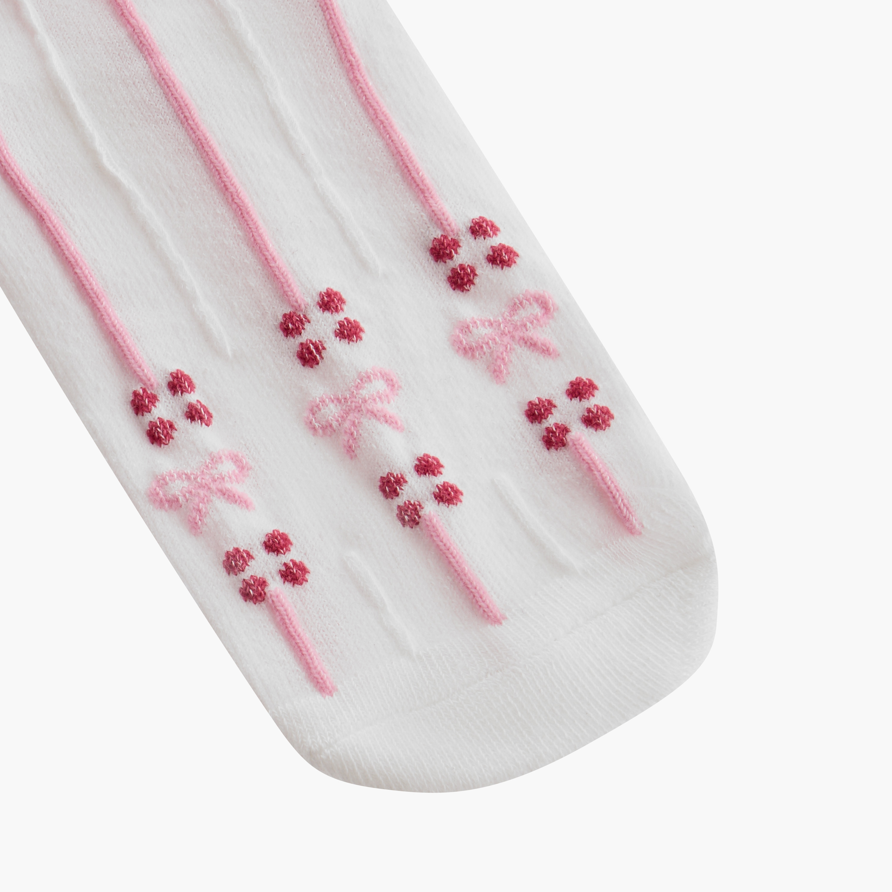 Juniors Bow Print Ankle Length Socks - Set of 3-girls-accessories-socks-image-3