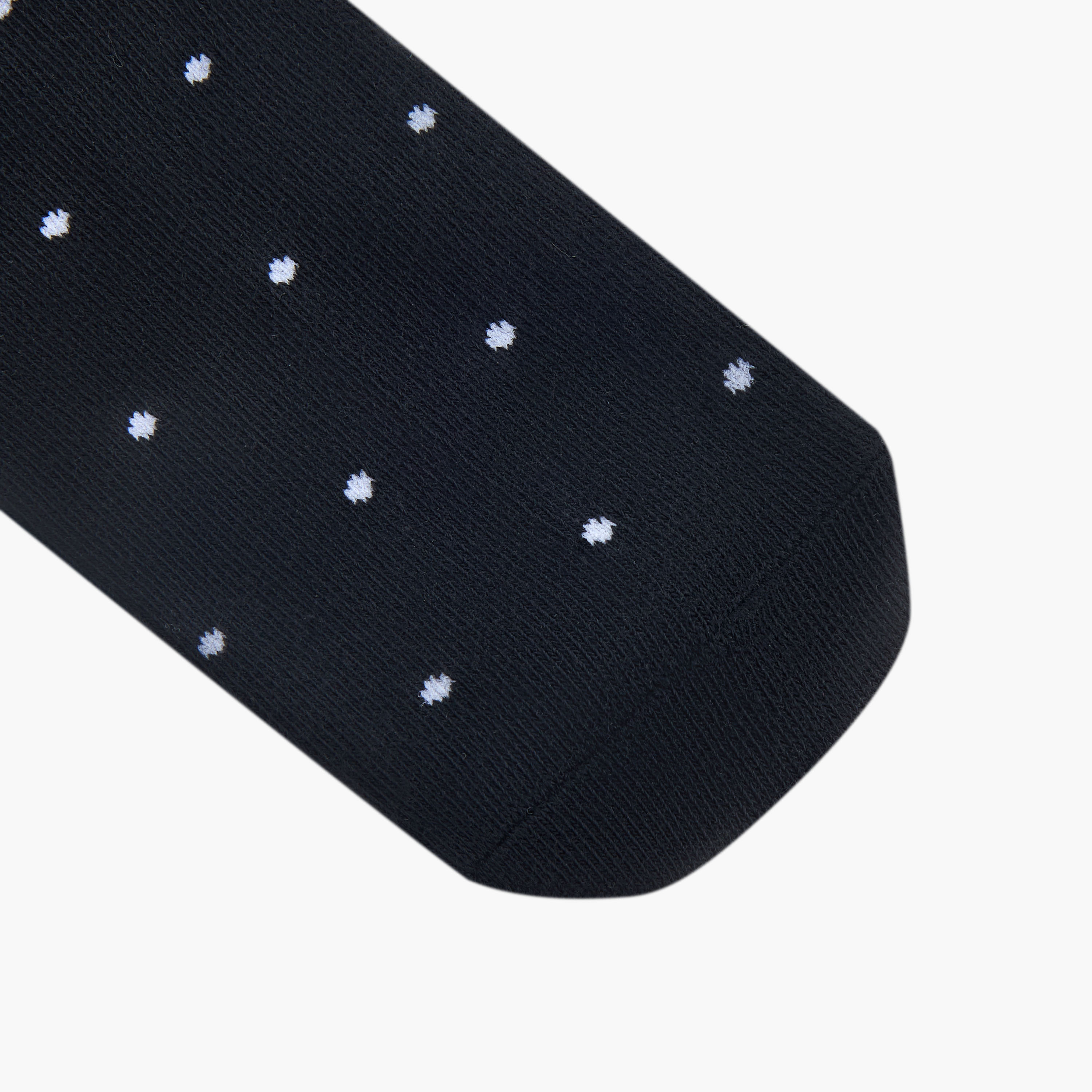 Pack of 3 Juniors Girls Quarter Length Socks with Polka Dot Print-girls-accessories-socks-image-3