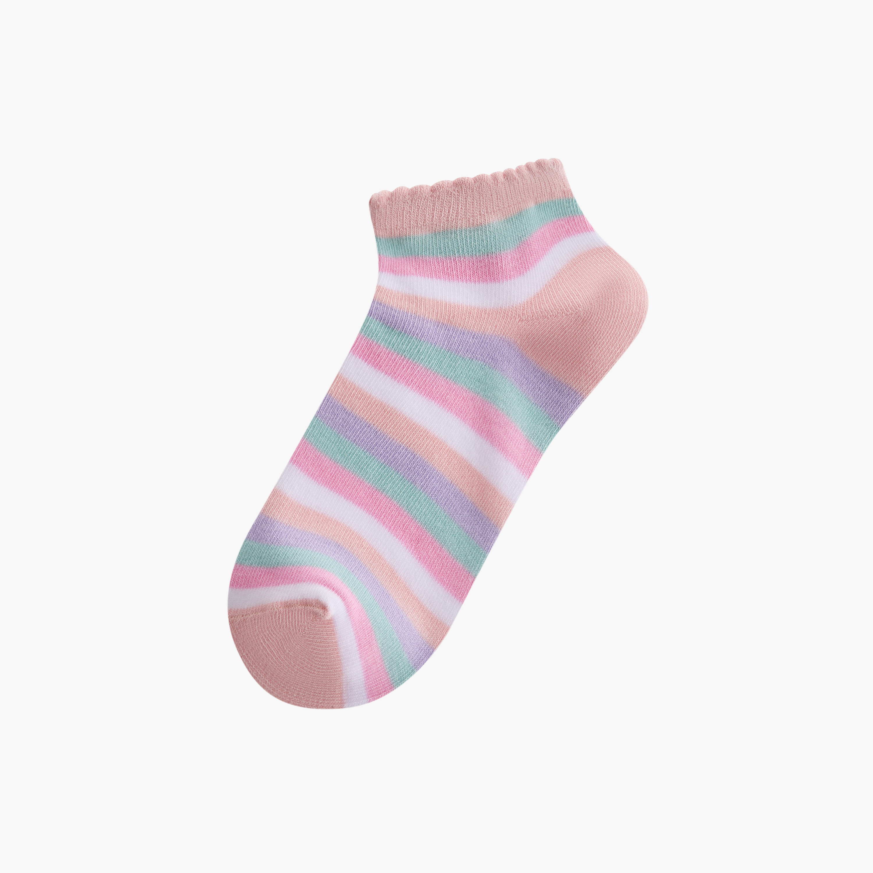 Juniors Unicorn Print Ankle Length Socks - Set of 7-girls-accessories-socks-image-2