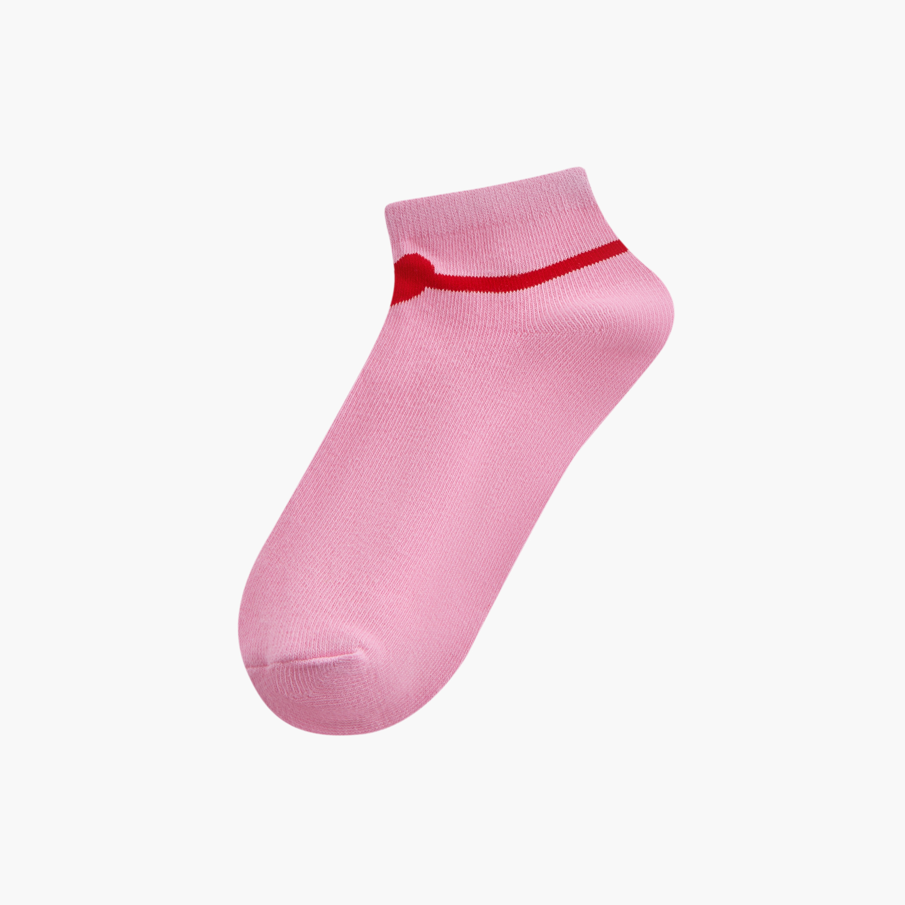 Juniors Heart Print Ankle Length Socks - Set of 7-girls-accessories-socks-image-2
