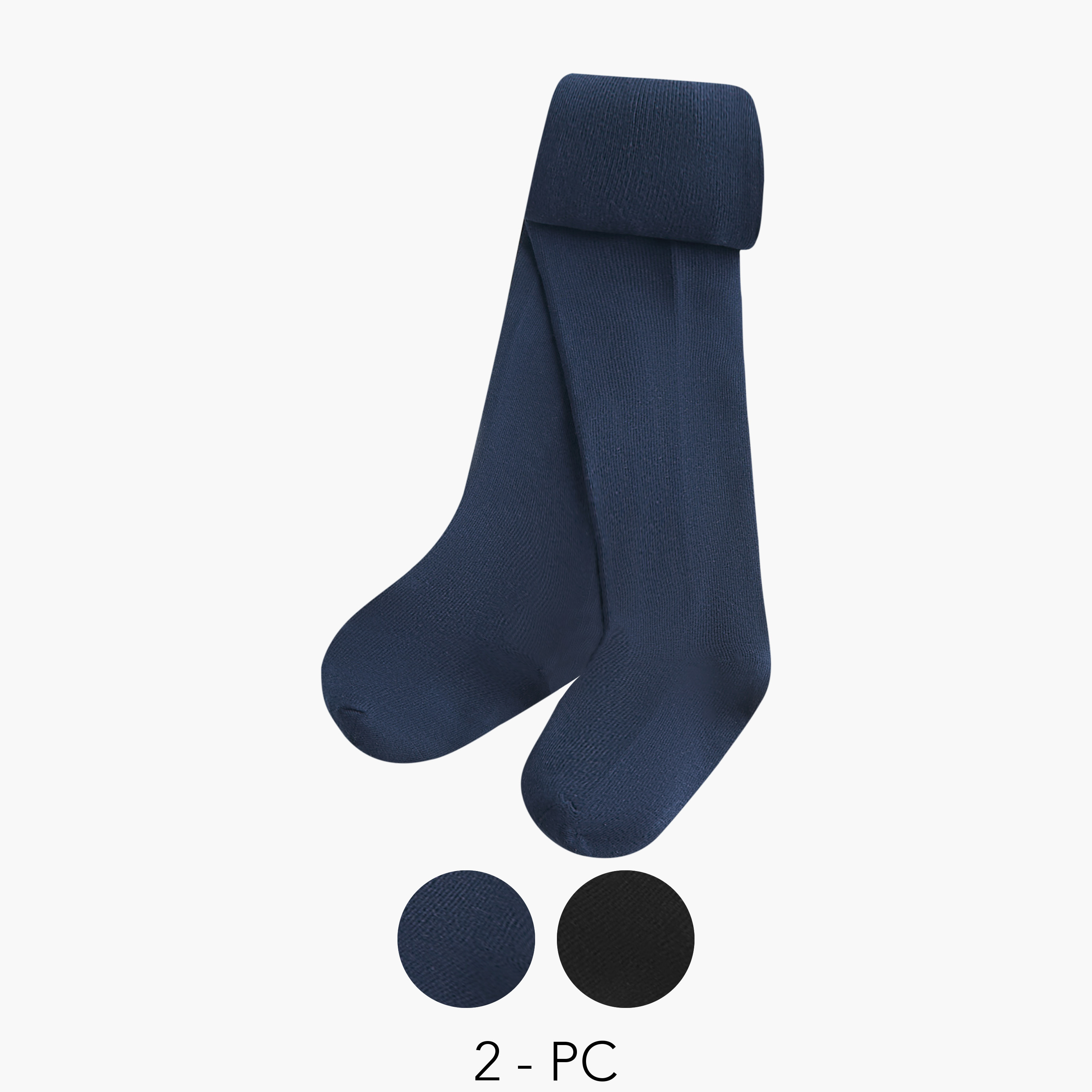 Pack of 2 Juniors Tights with Texture-girls-accessories-socks-image-2