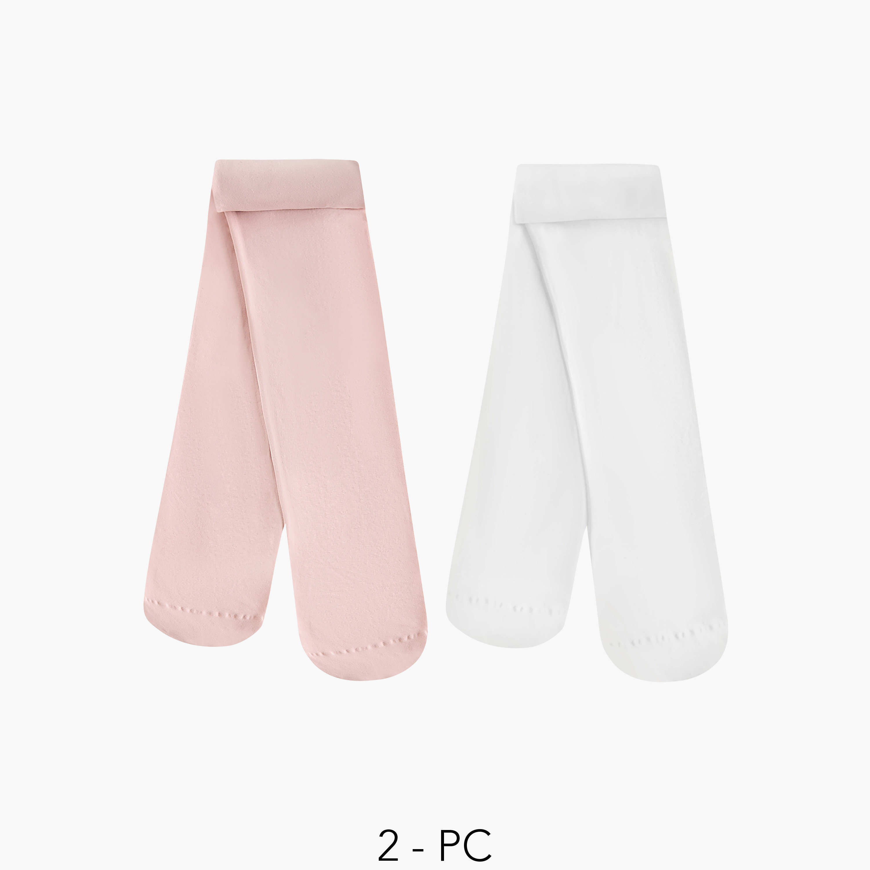 Pack of 2 Juniors Tights with Texture-girls-accessories-socks-image-2