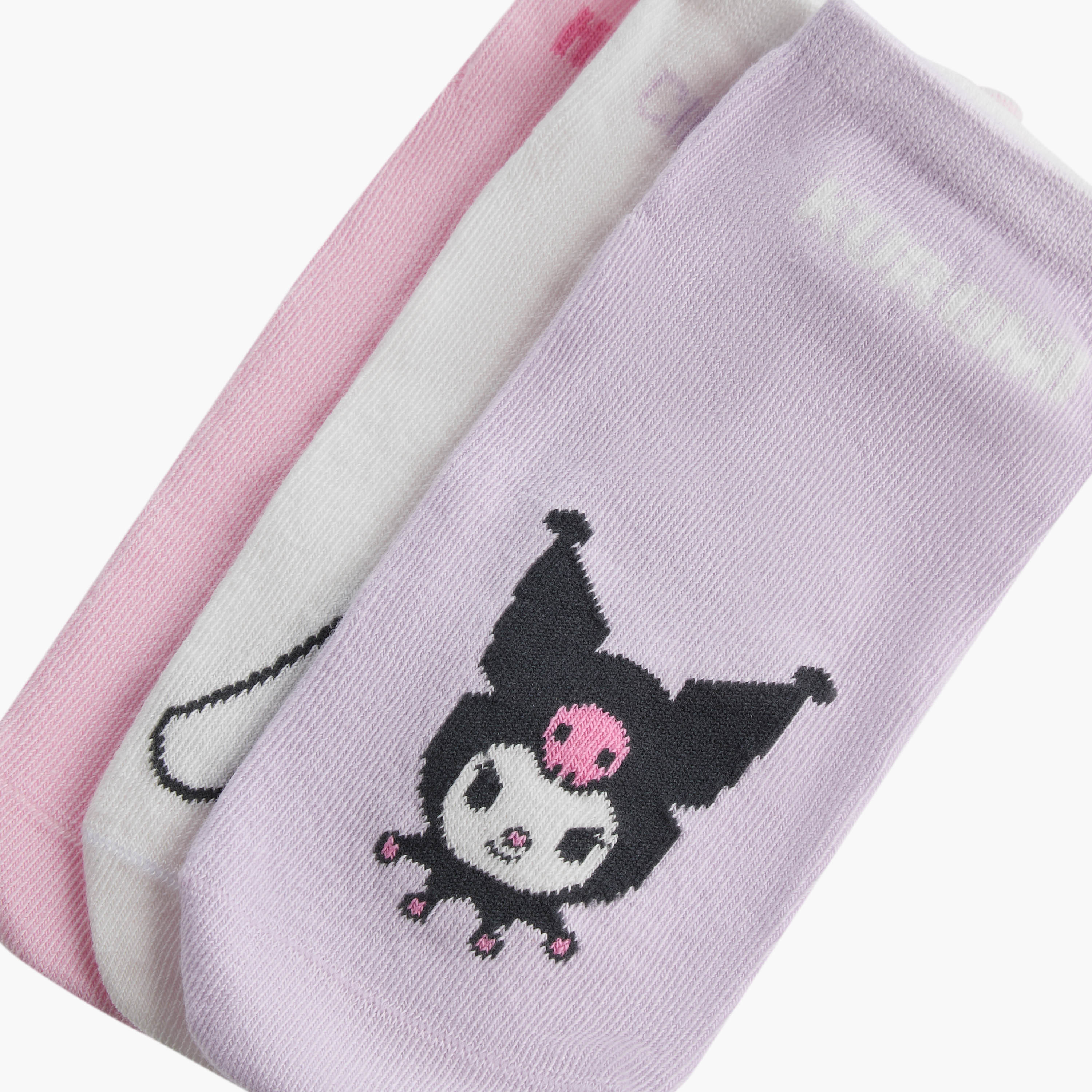 Pack of 3 Sanrio Girls Socks with Hello Kitty and Friends Print-girls-accessories-socks-image-4