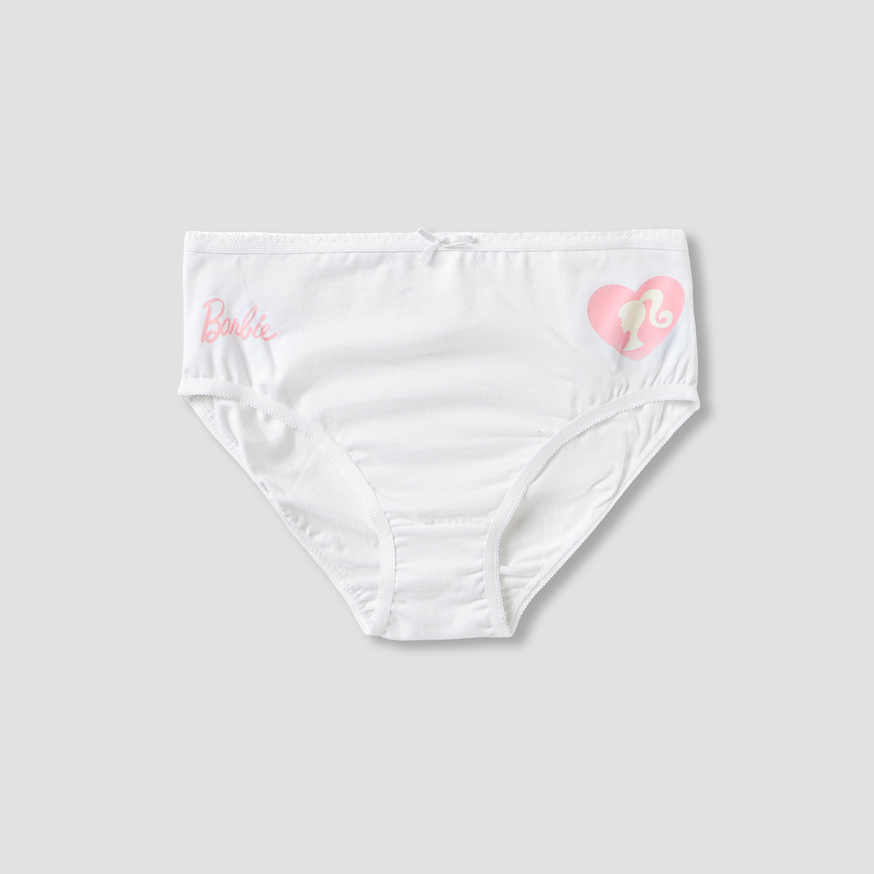 Pack of 3 Cotton Briefs with Barbie Print-girls-clothing-innerwear-panties-image-4
