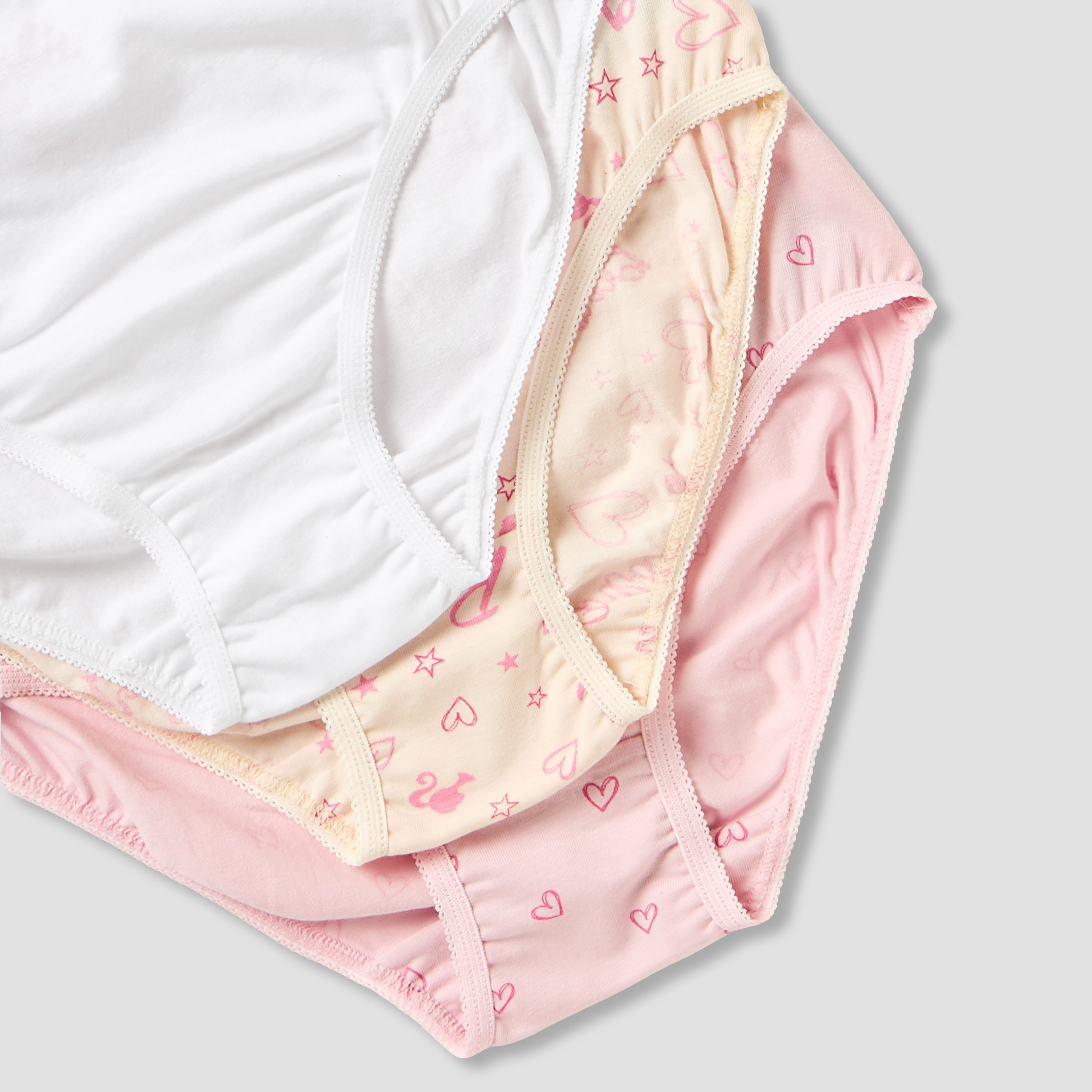 Pack of 3 Cotton Briefs with Barbie Print-girls-clothing-innerwear-panties-image-6