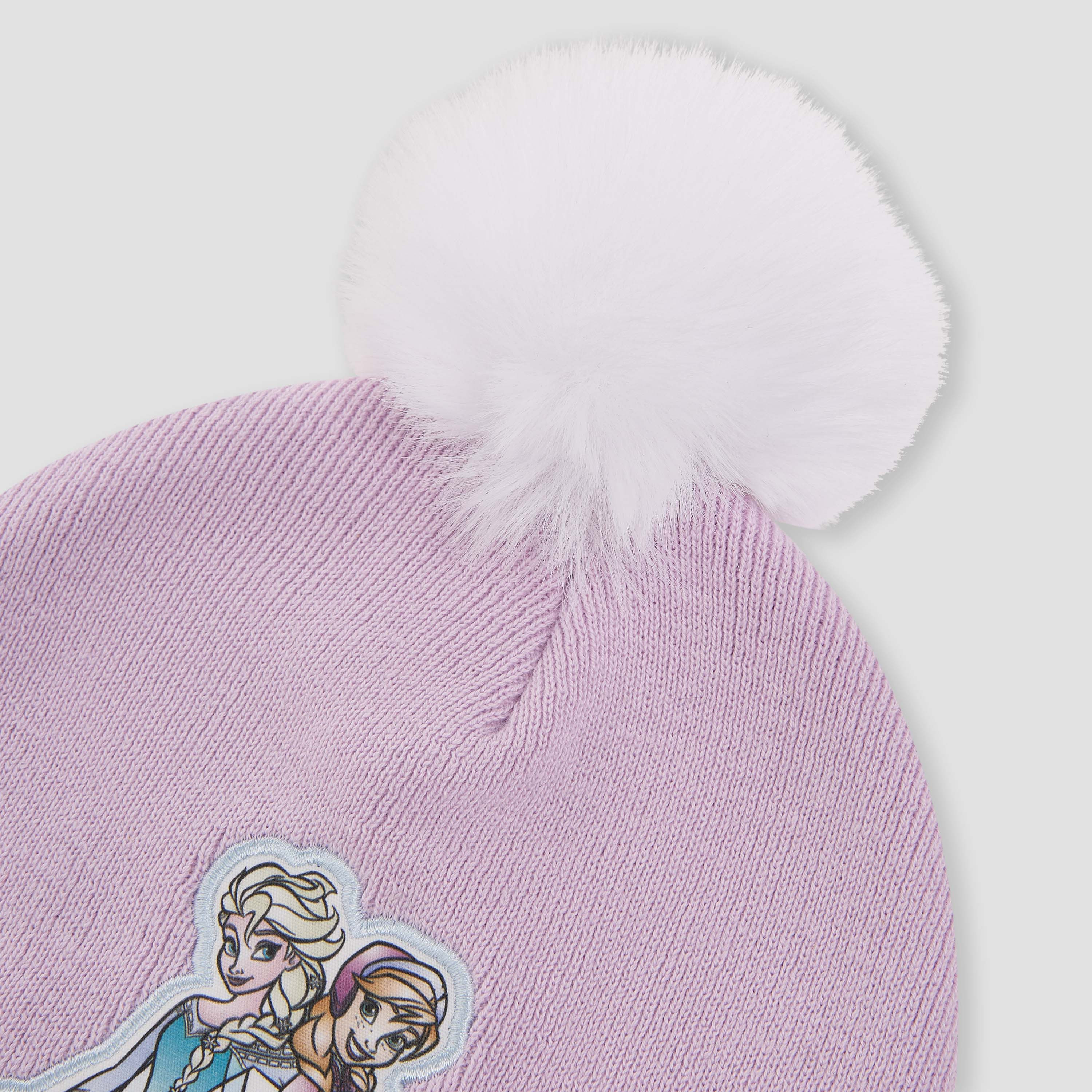 Disney Winter Beanie with Frozen Applique-girls-clothing-winterwear-winteraccessories-image-5