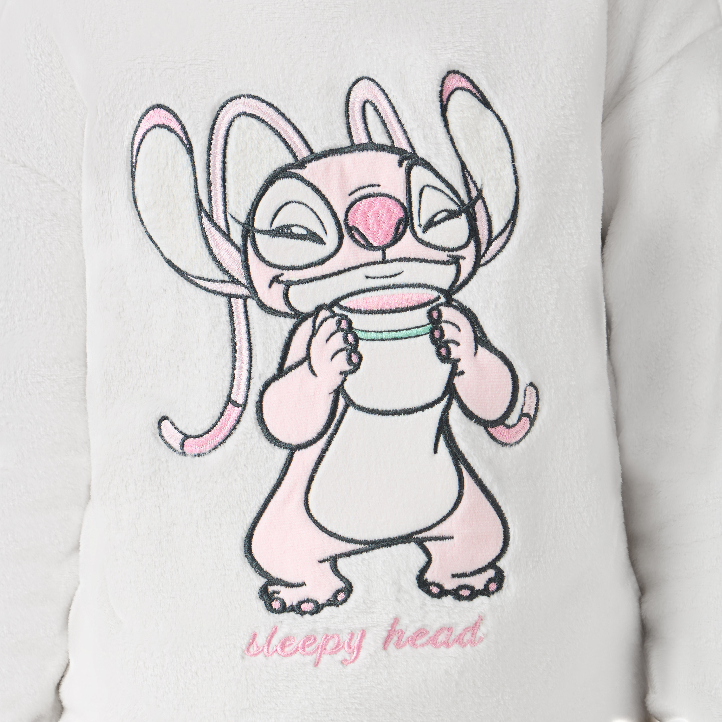 Disney Girls Pyjama Set with Angel Print - Polyester Blend - Long Sleeve - Round Neck-girls-clothing-nightwear-image-6