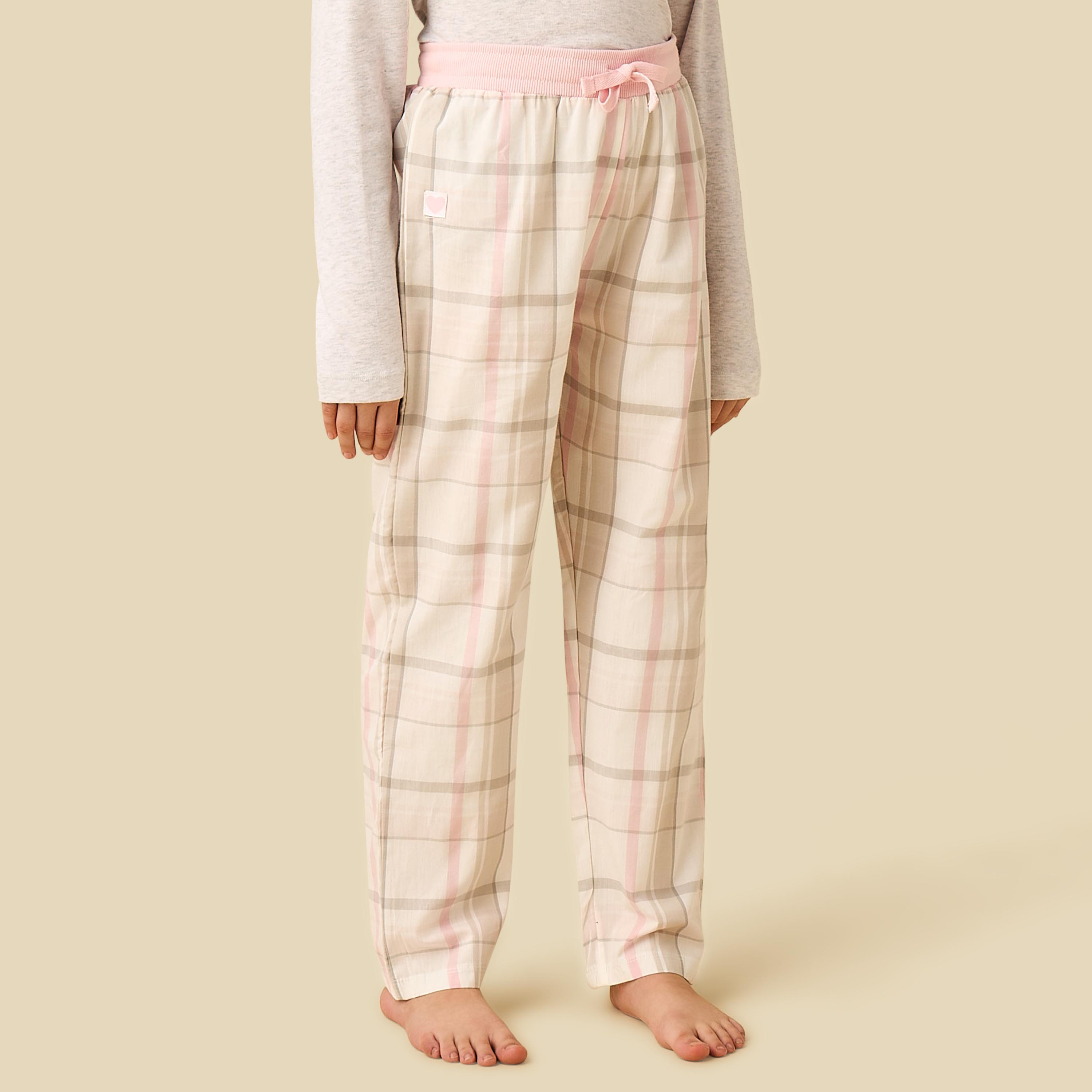 Disney Cotton Crew Neck Long Sleeves Pyjama Set with Stitch Print-girls-clothing-nightwear-image-3