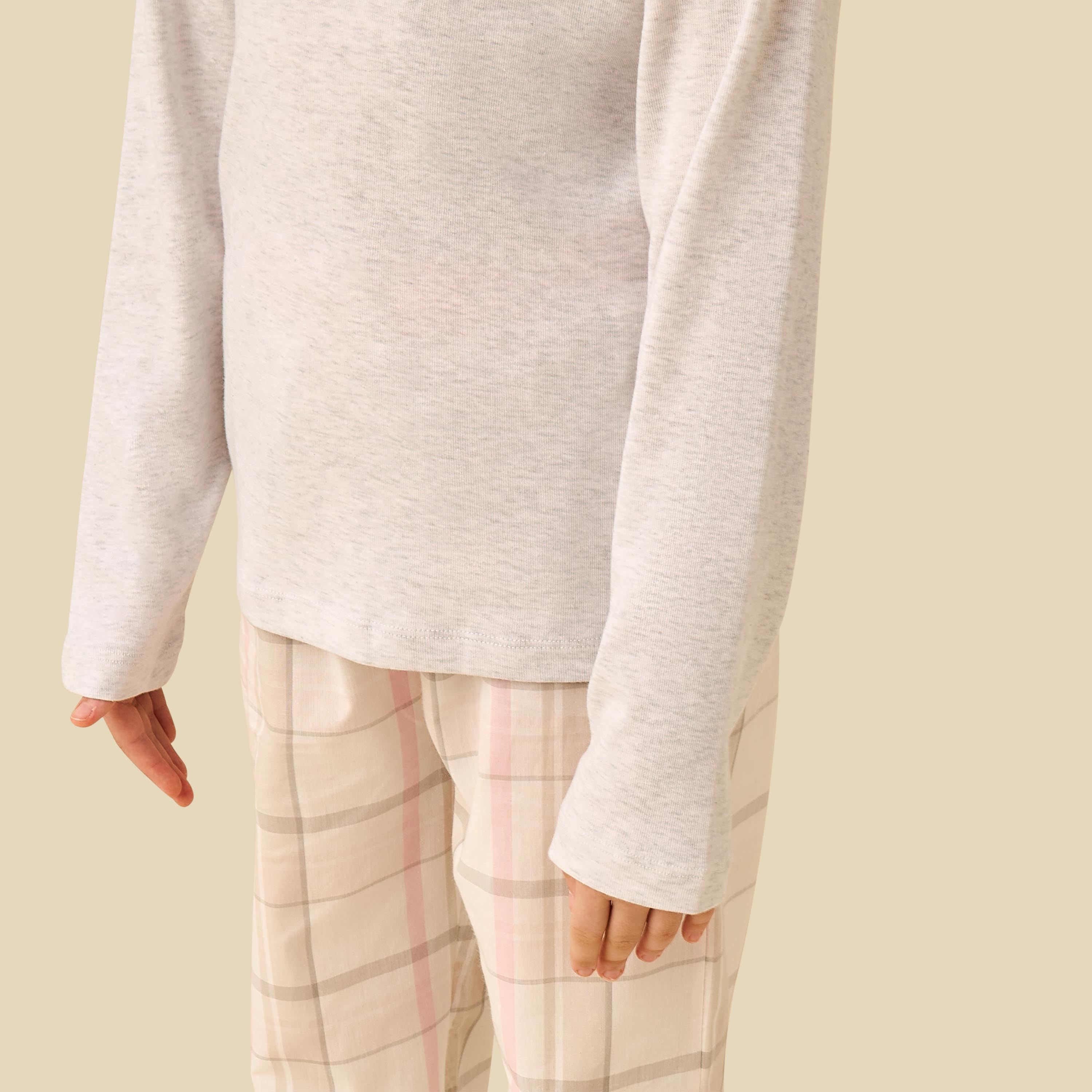 Disney Cotton Crew Neck Long Sleeves Pyjama Set with Stitch Print-girls-clothing-nightwear-image-5