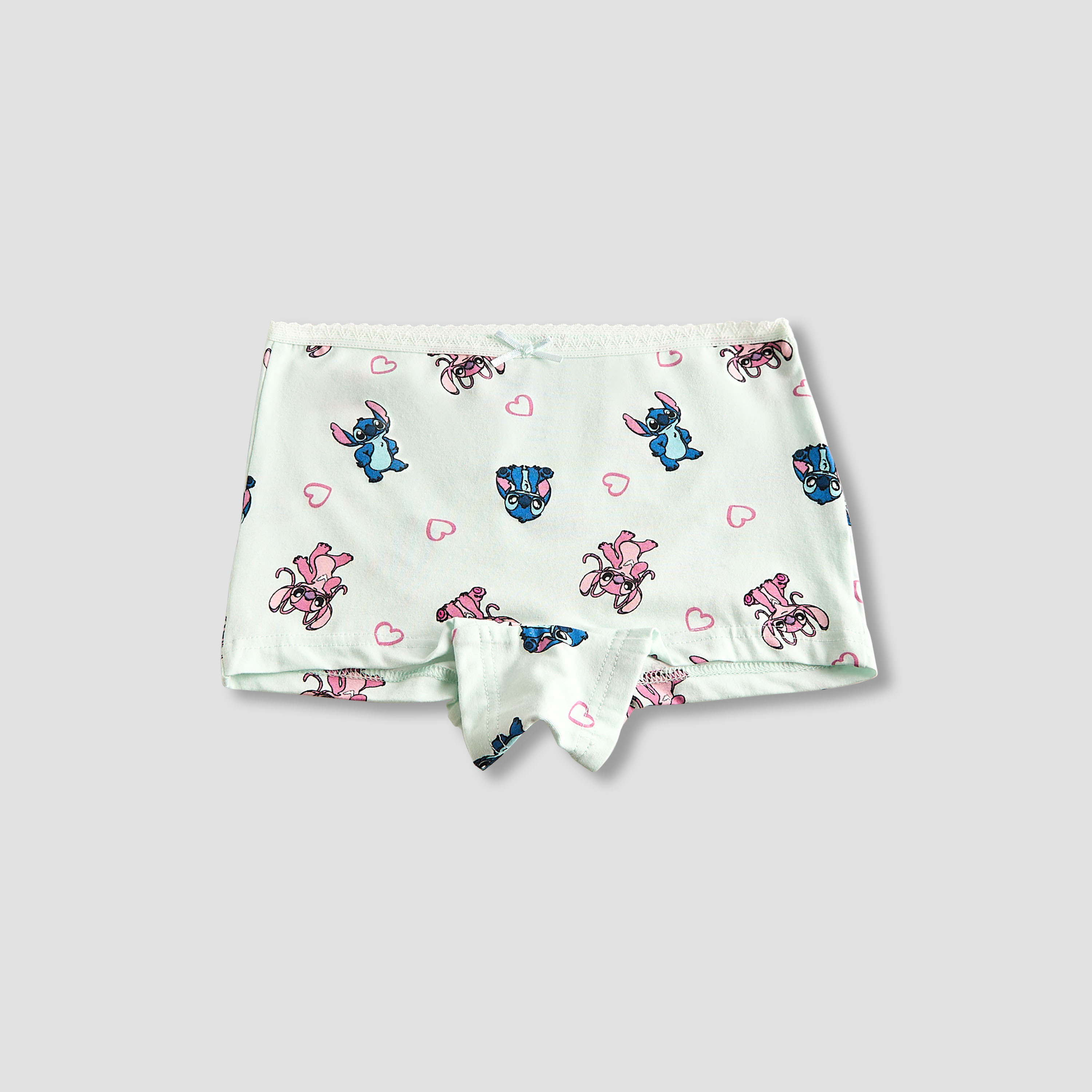 Pack of 3 Disney Cotton Boxers with Angel and Stitch Print-girls-clothing-innerwear-panties-image-2
