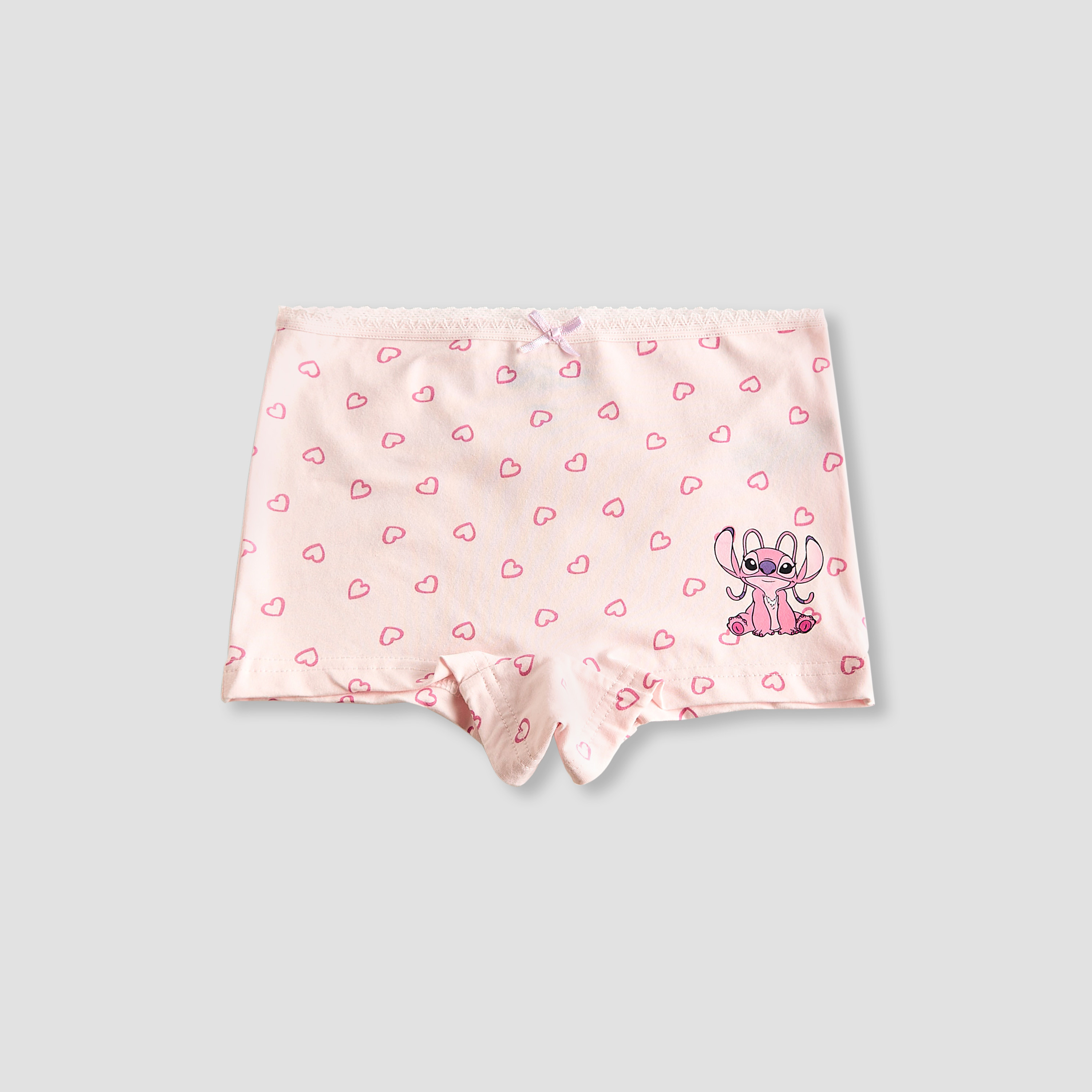 Pack of 3 Disney Cotton Boxers with Angel and Stitch Print-girls-clothing-innerwear-panties-image-4