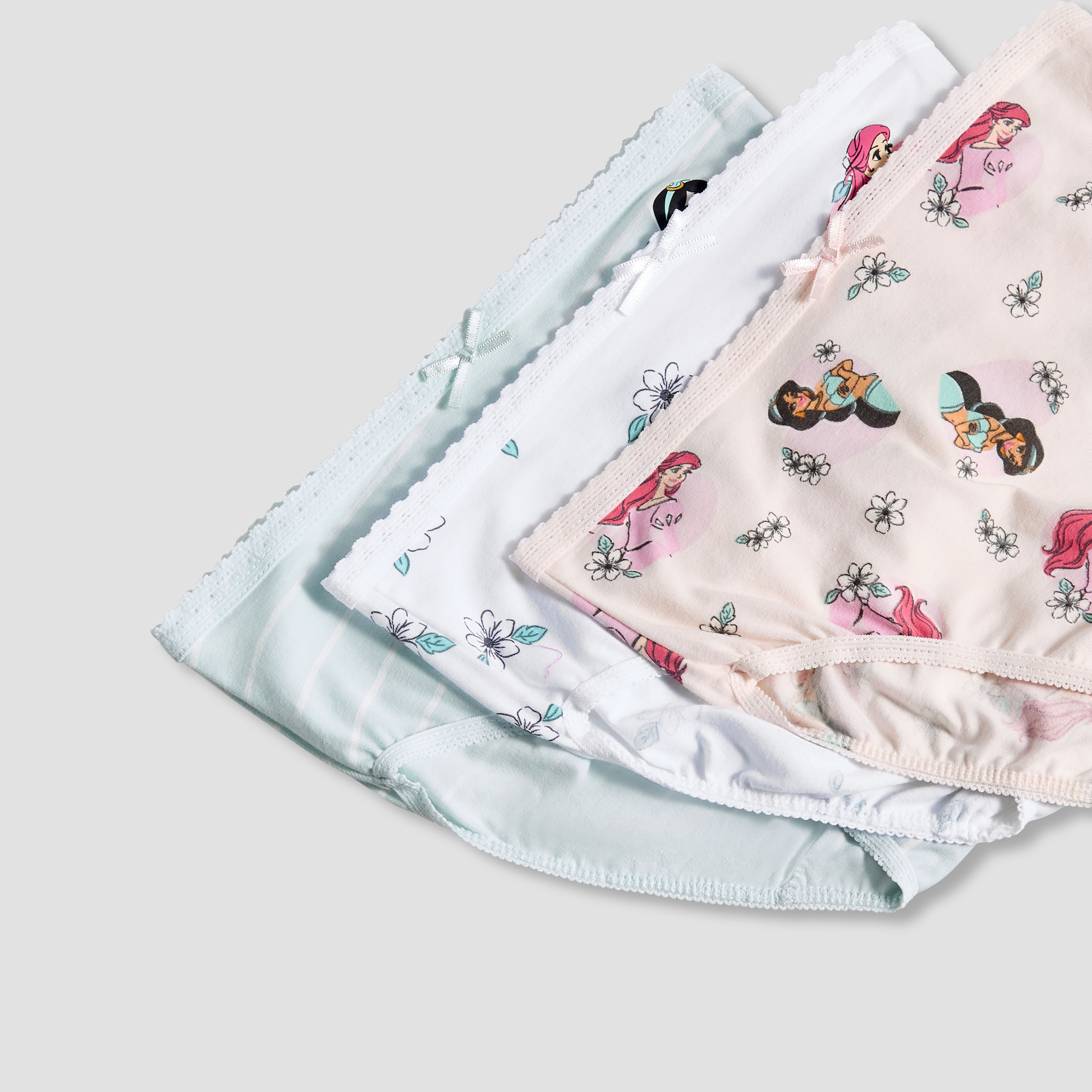 Pack of 3 Disney Cotton Briefs with Princess Print-girls-clothing-innerwear-panties-image-6