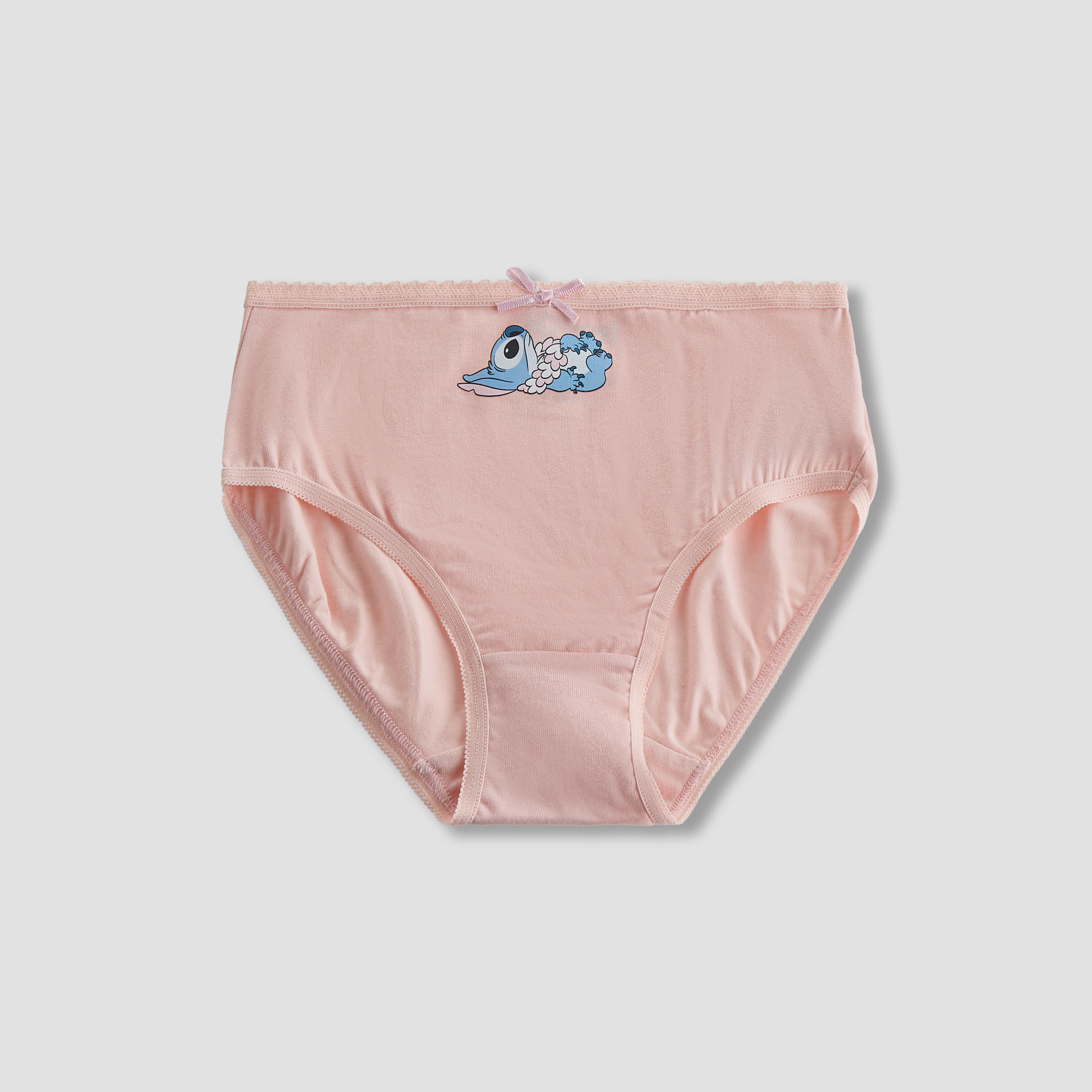 Pack of 3 Disney Cotton Briefs with Stitch Print-girls-clothing-innerwear-panties-image-3