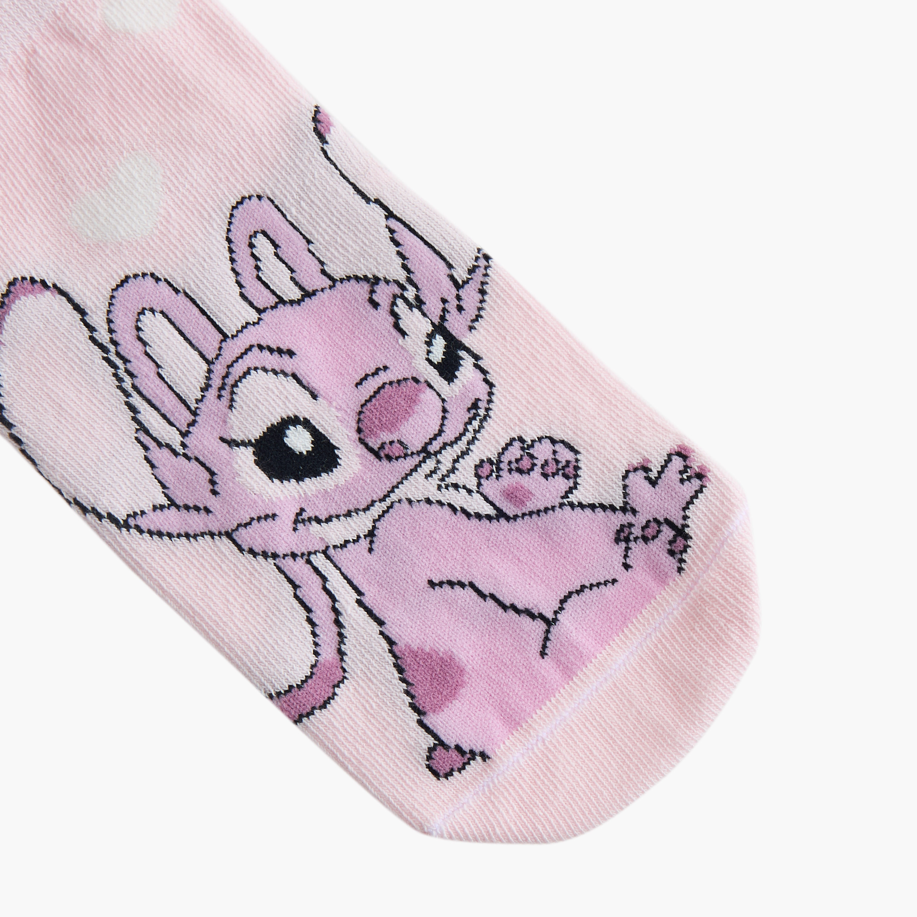 Disney Girls Socks with Angel and Stitch Print - Set of 3-girls-accessories-socks-image-3