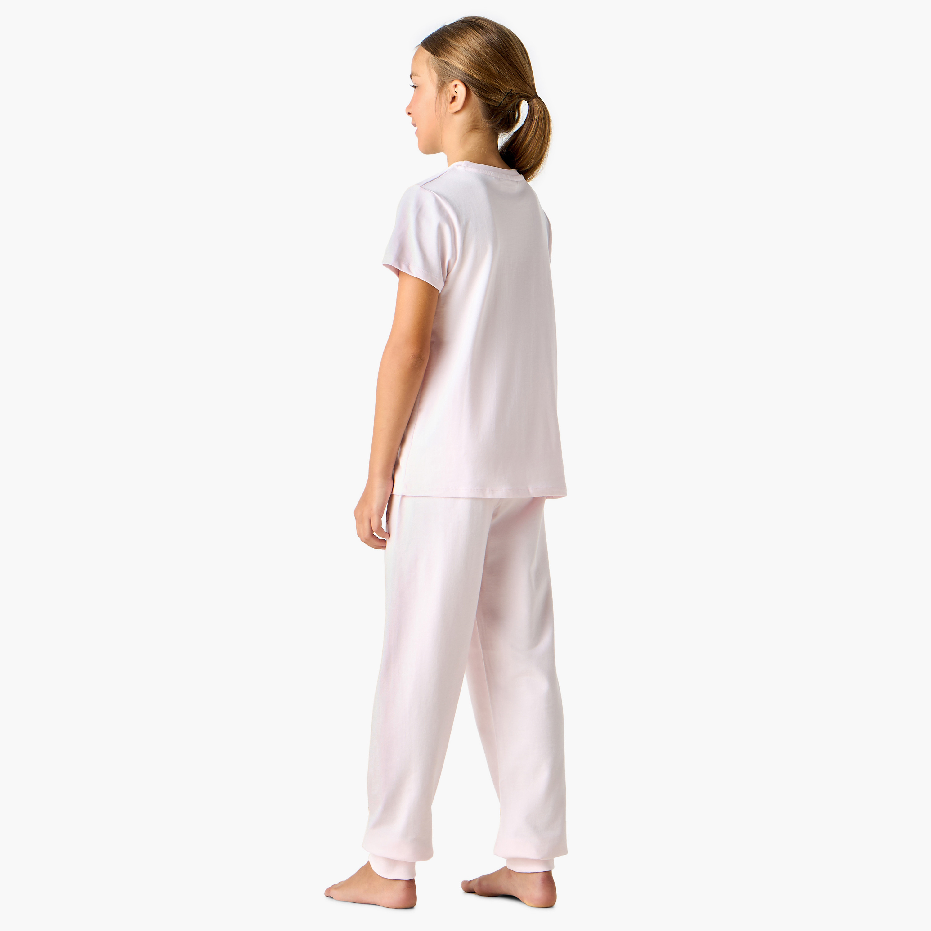 Pokemon Pikachu Print T-shirt and Pyjama Set-girls-clothing-nightwear-image-4