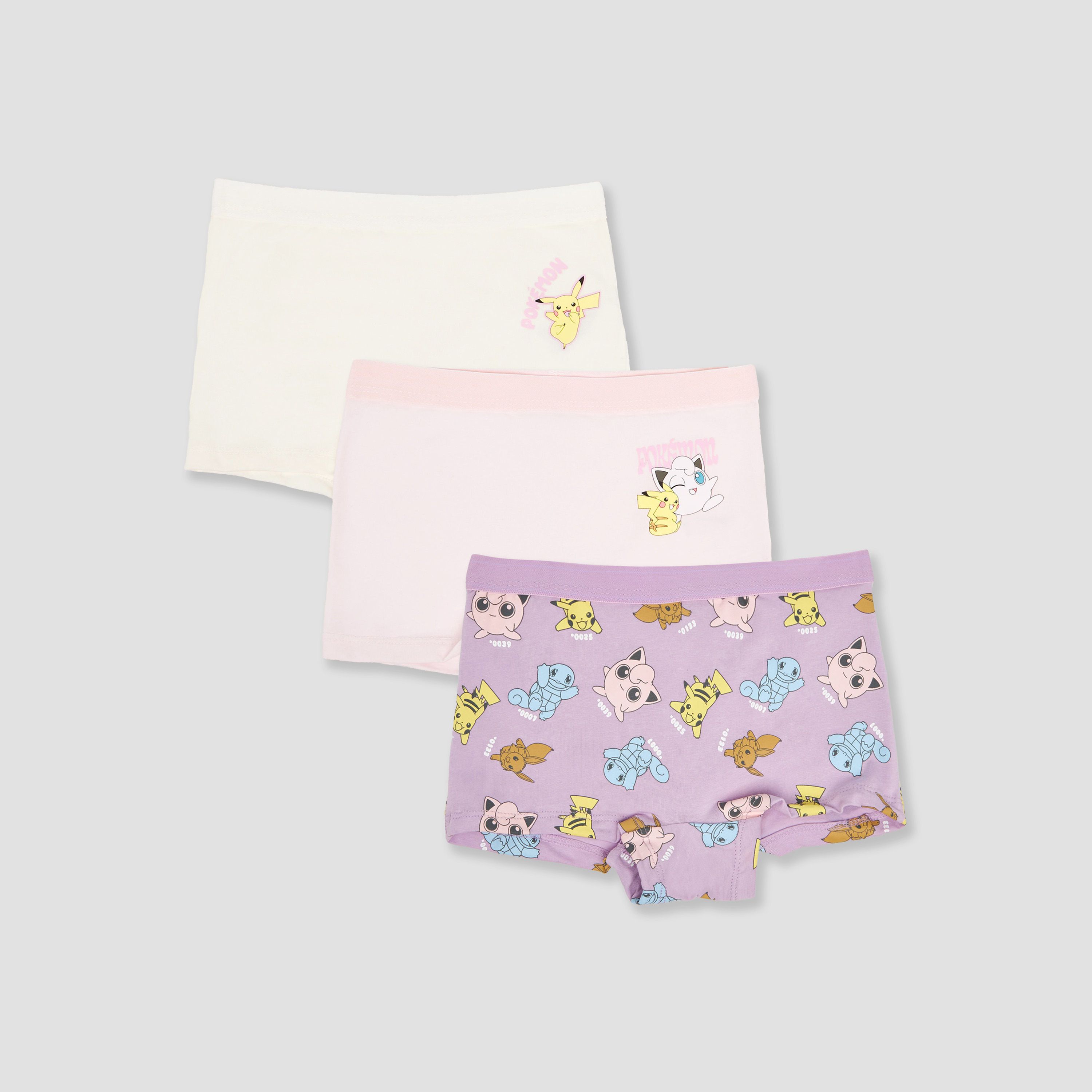 Pack of 3 Pokemon Cotton Briefs with Print-girls-clothing-innerwear-panties-image-1