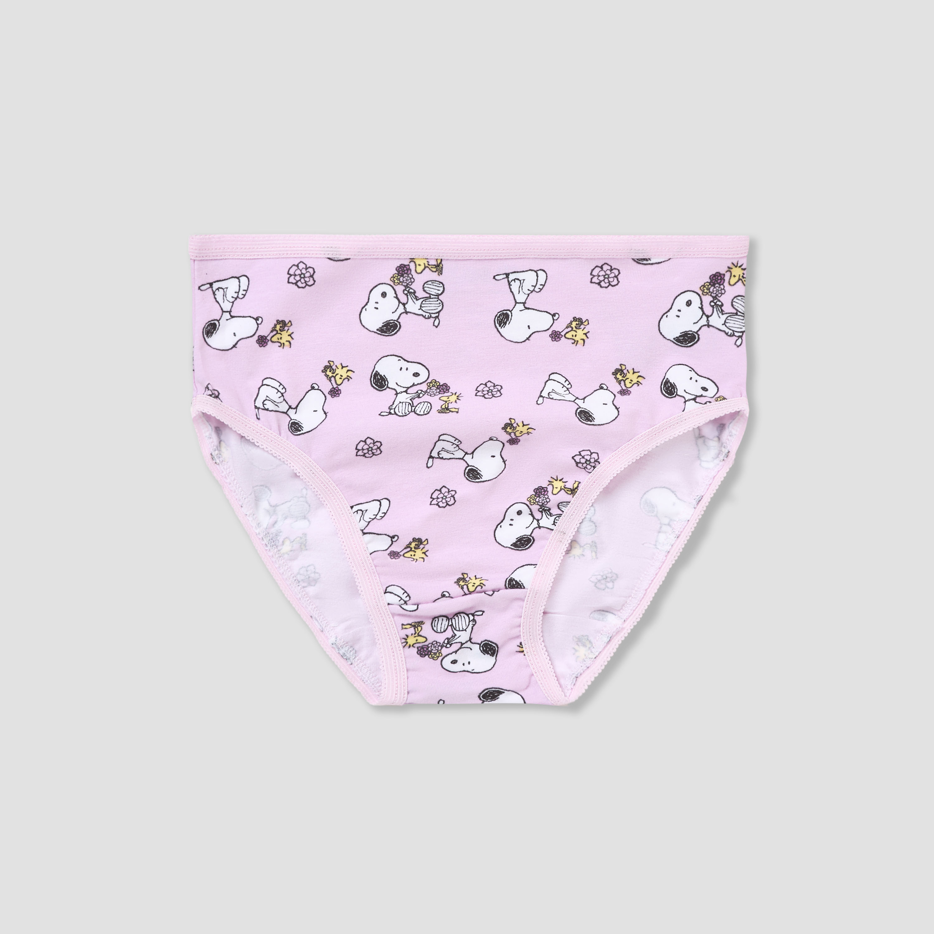 Pack of 3 Cotton Briefs with Snoopy Print-girls-clothing-innerwear-panties-image-2