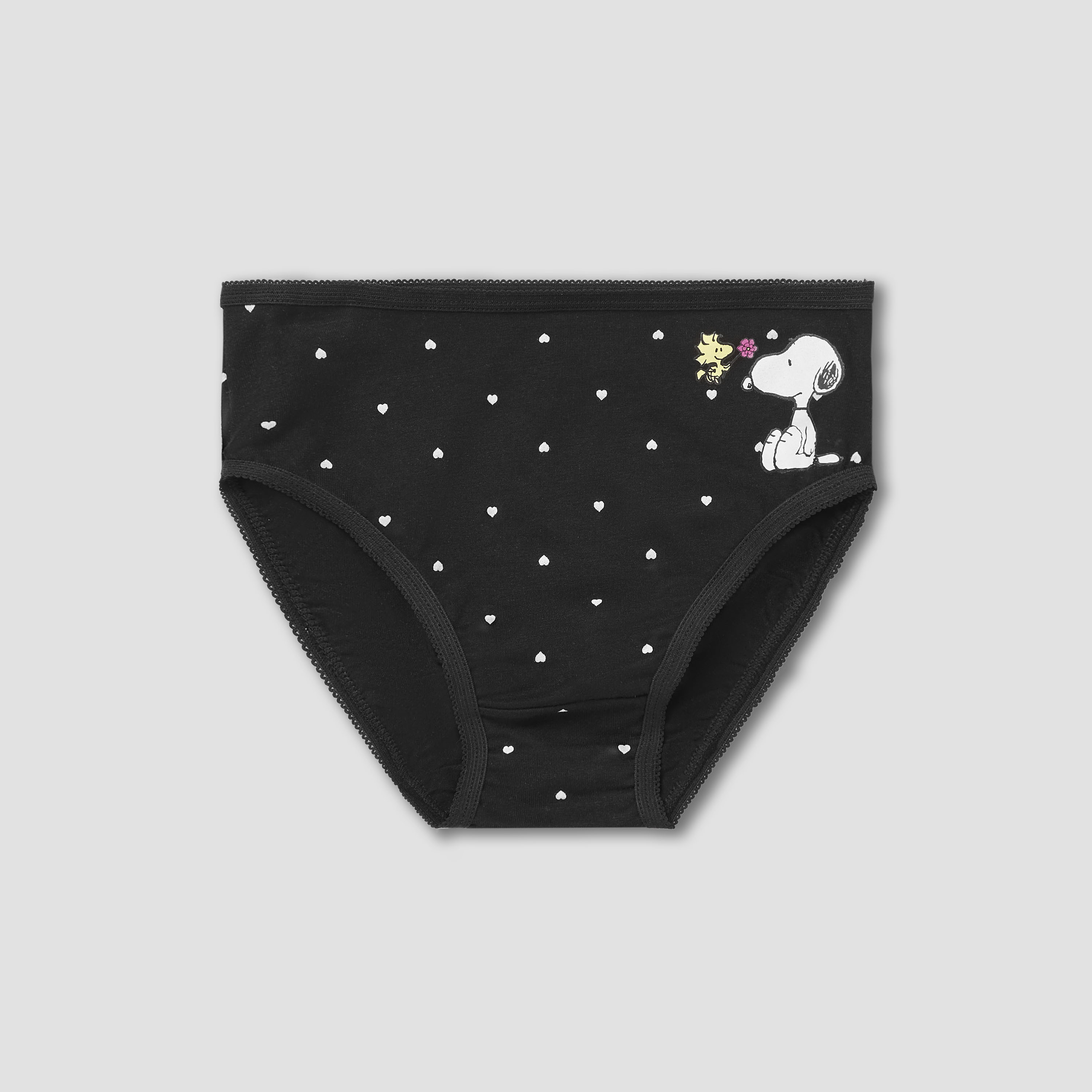 Pack of 3 Cotton Briefs with Snoopy Print-girls-clothing-innerwear-panties-image-3