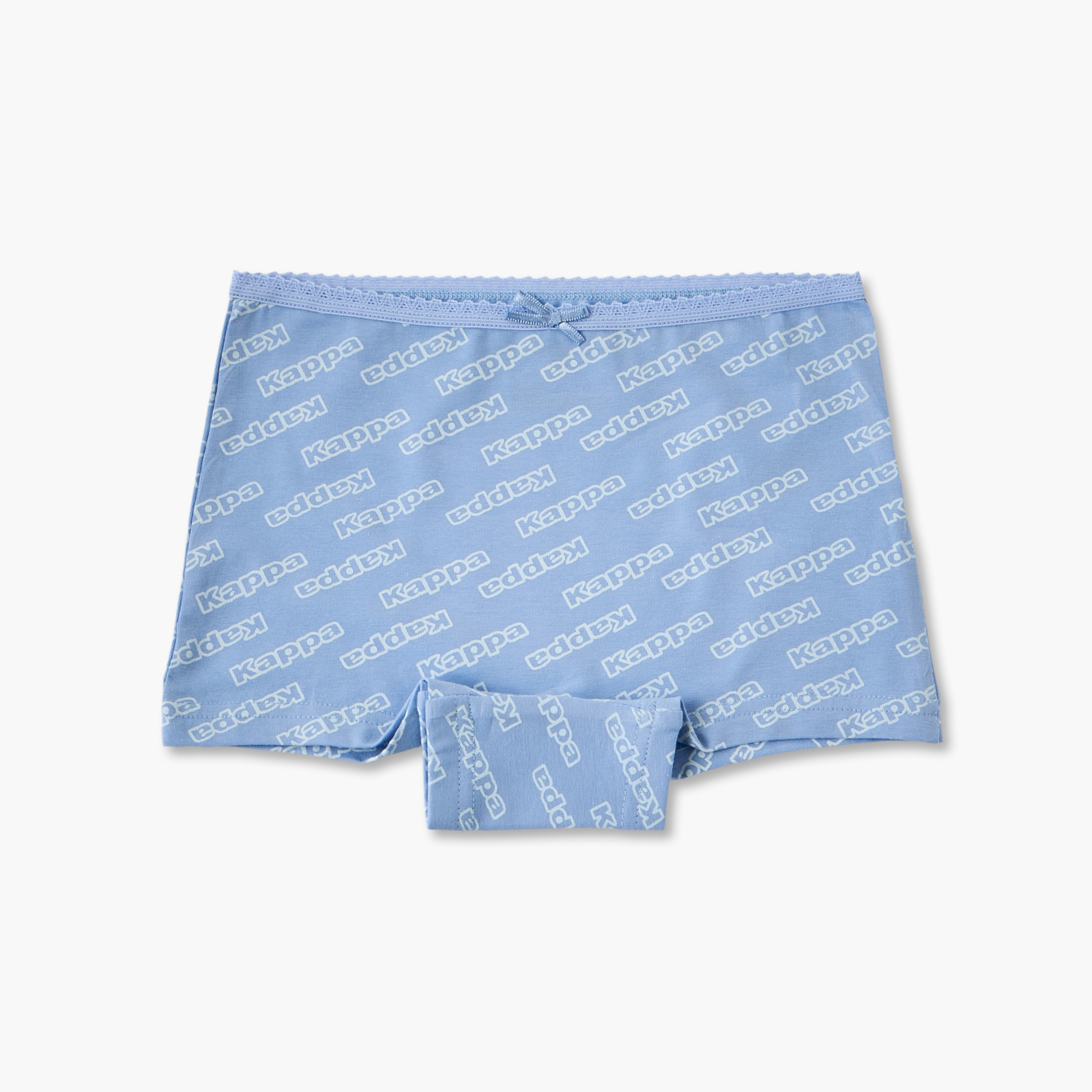Pack of 3 Kappa Cotton Boyshort Briefs with Logo Print-girls-clothing-innerwear-panties-image-3