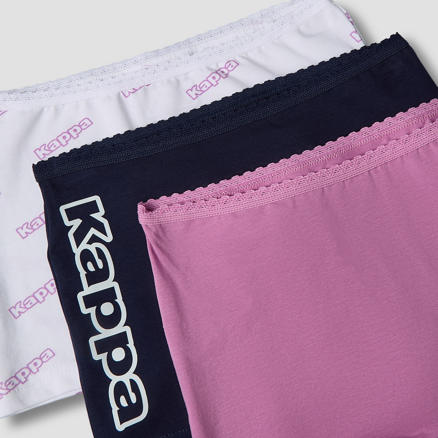 Pack of 3 Kappa Cotton Boyshort Briefs with Logo Print-girls-clothing-innerwear-panties-image-5