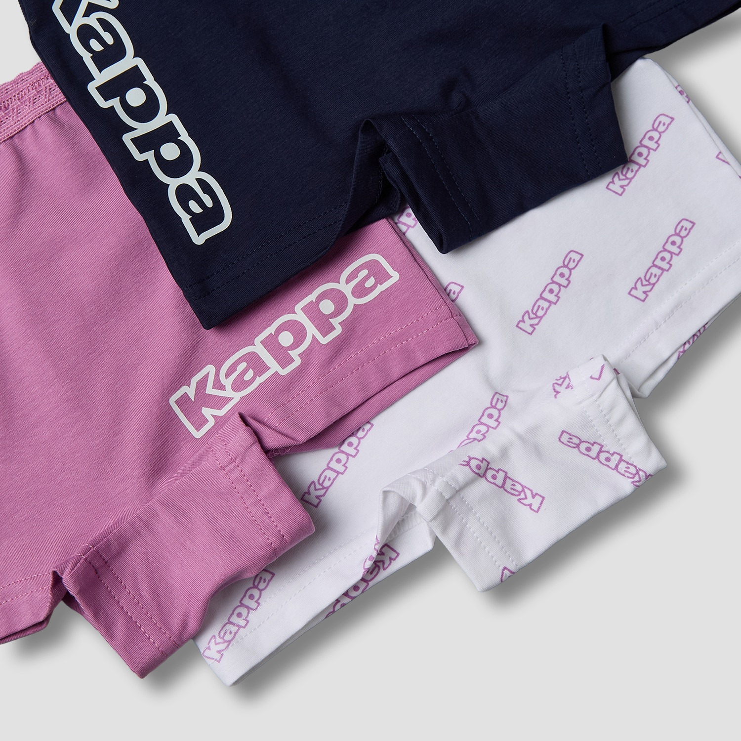 Pack of 3 Kappa Cotton Boyshort Briefs with Logo Print-girls-clothing-innerwear-panties-image-6