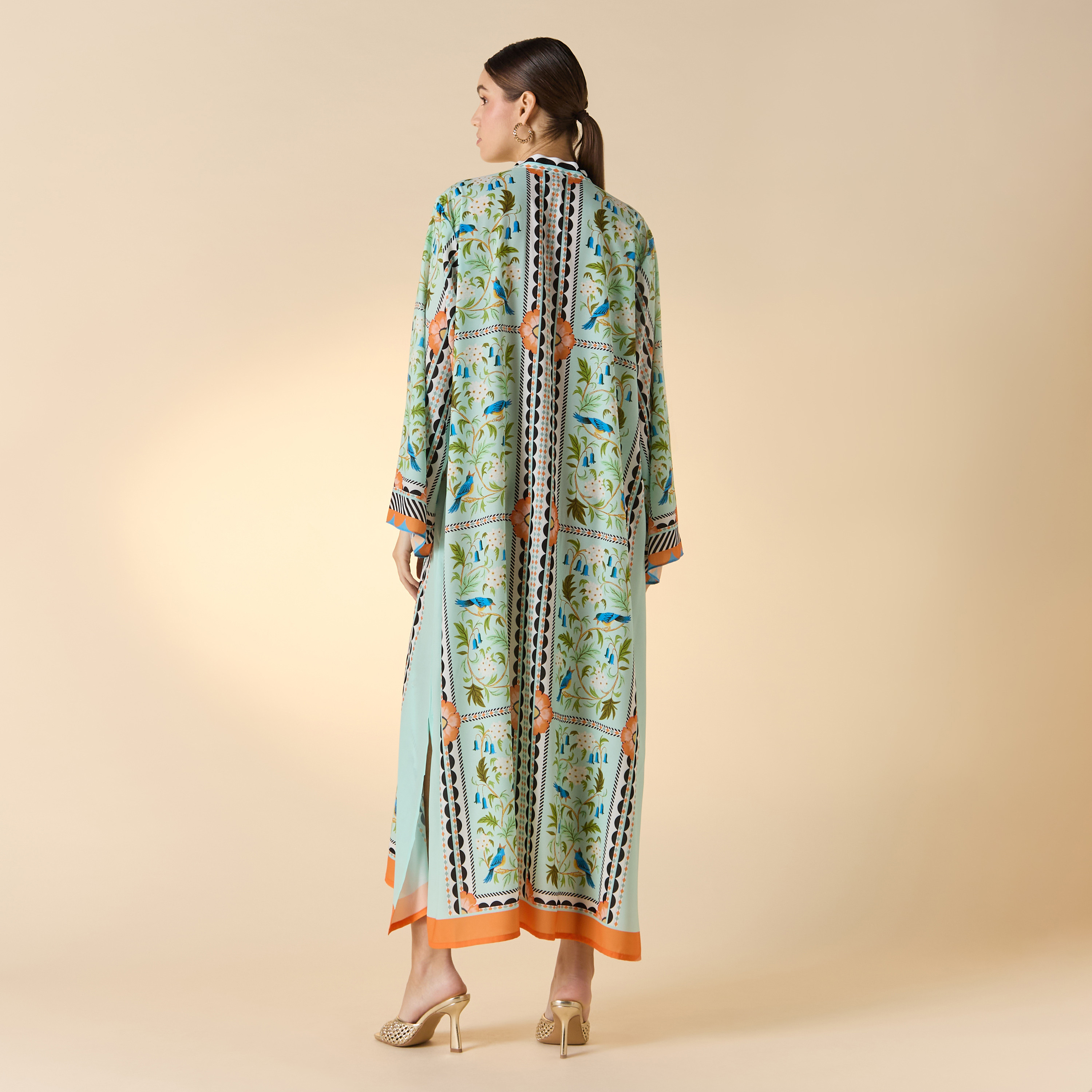 فستان بياقة ماندارين وأكمام طويلة وطبعات من فيور-women-clothing-dresses-image-2