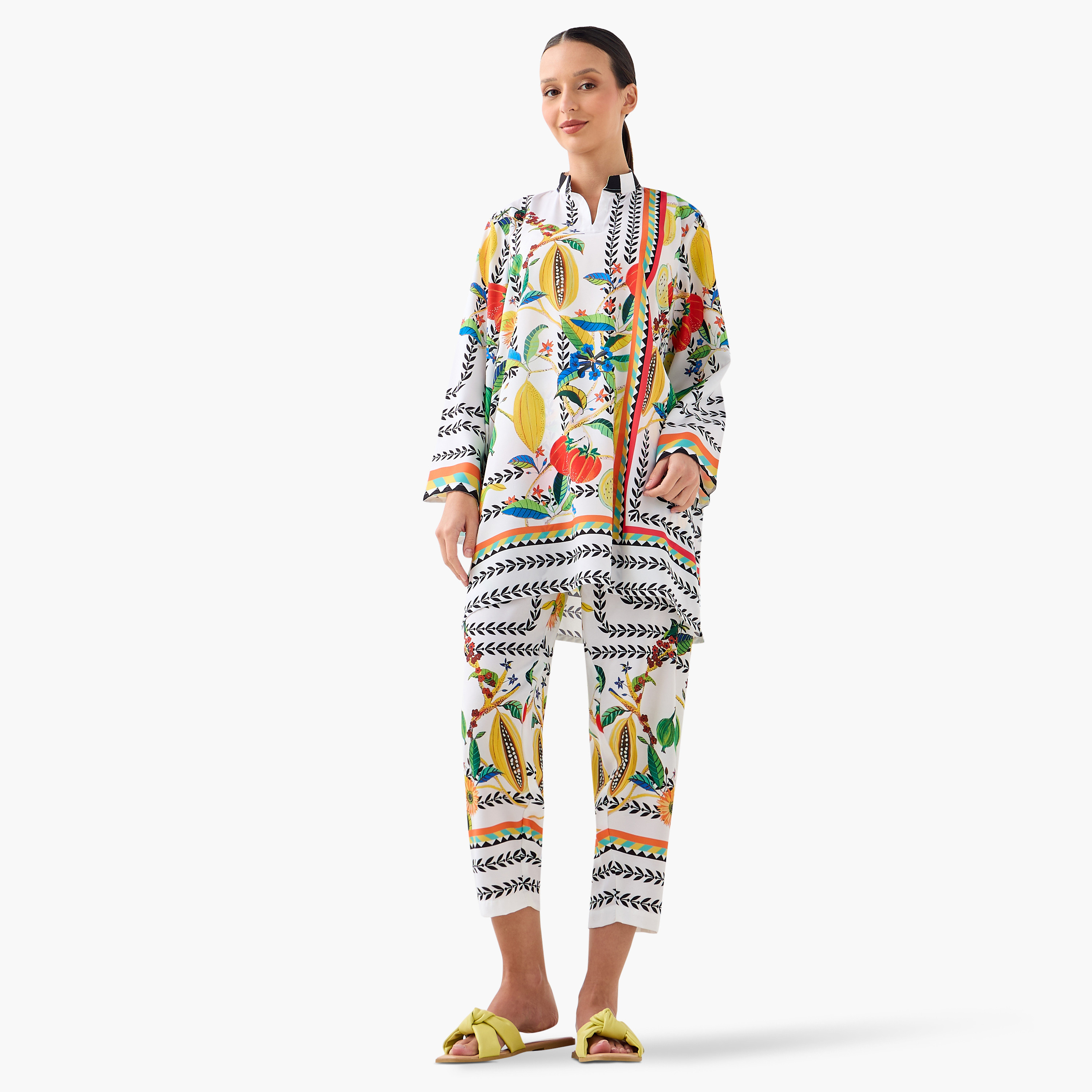 FYOR Printed Tunic and Pants Set-women-clothing-coordsets-image-1