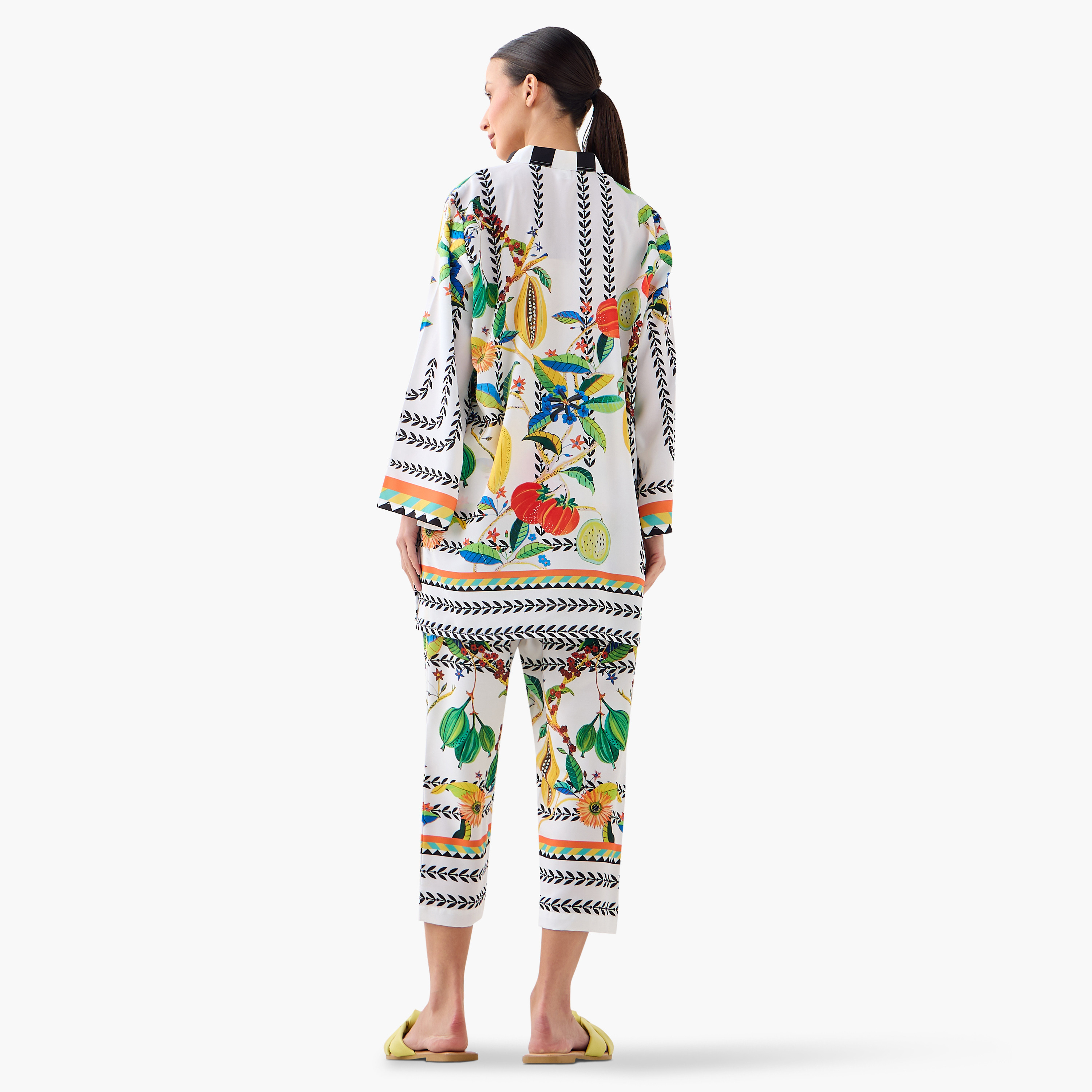 طقم تونيك وبنطلون بطبعات من فيور-women-clothing-coordsets-image-2