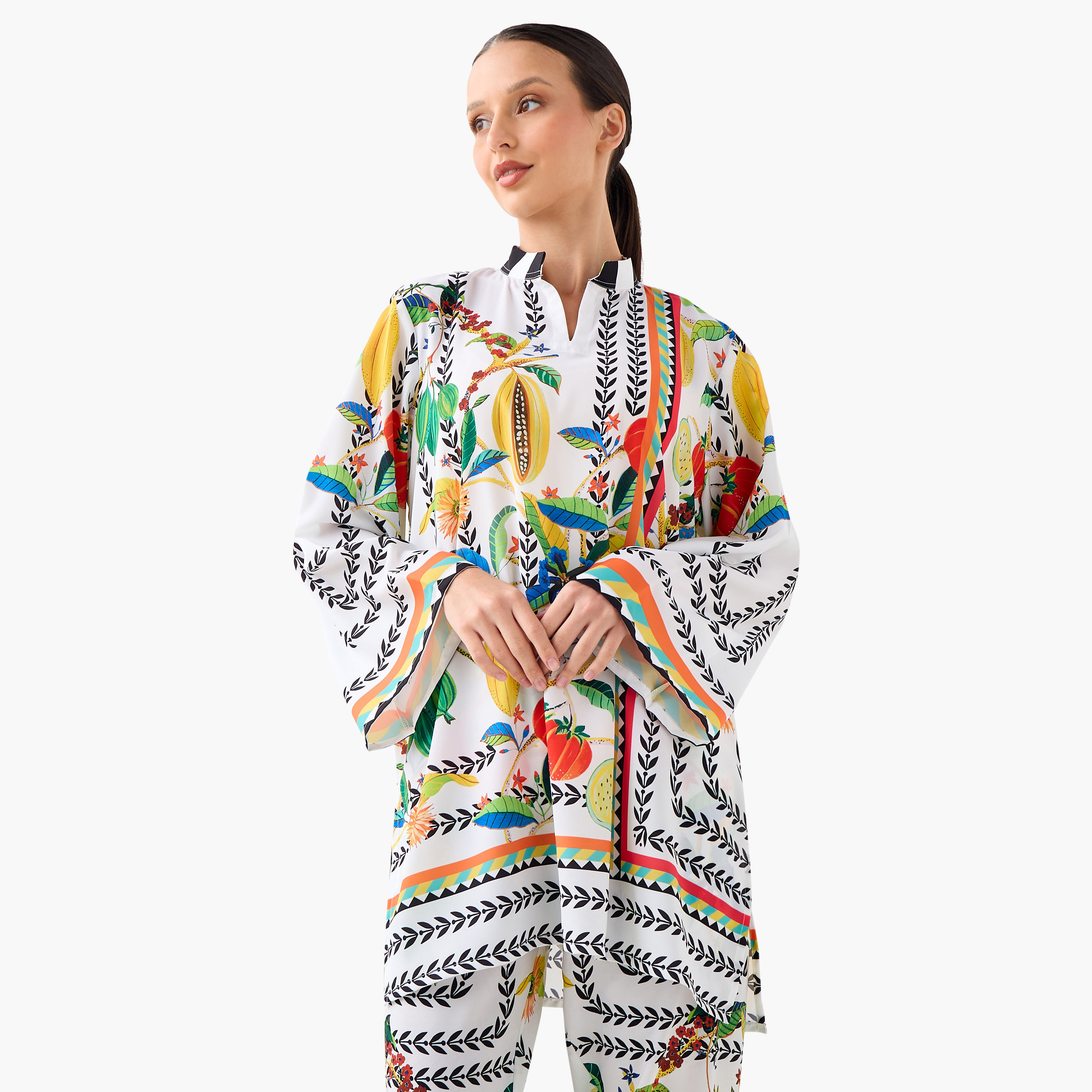 FYOR Printed Tunic and Pants Set-women-clothing-coordsets-image-3