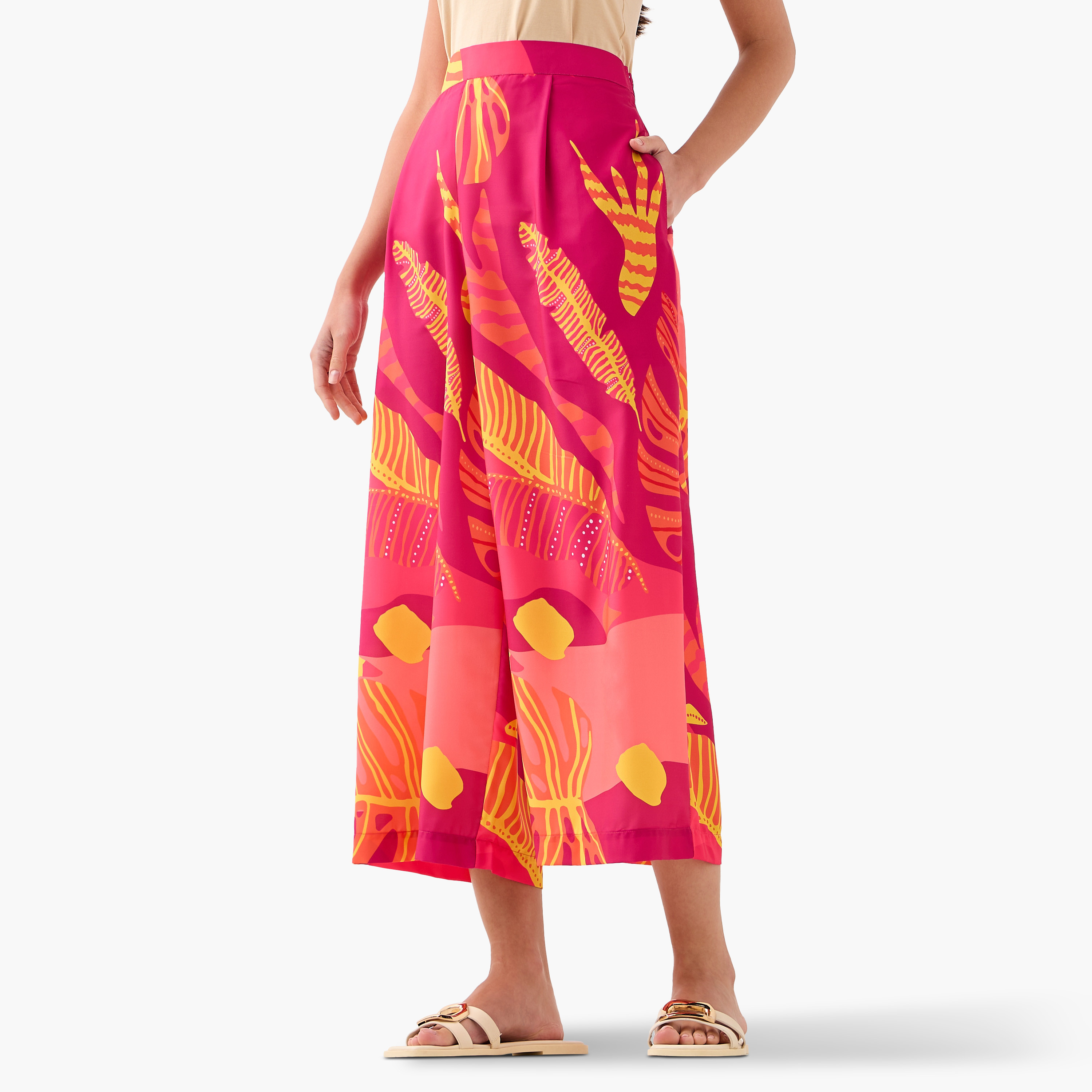 FYOR All-Over Print Shirt and Culotte Set-women-clothing-coordsets-image-4