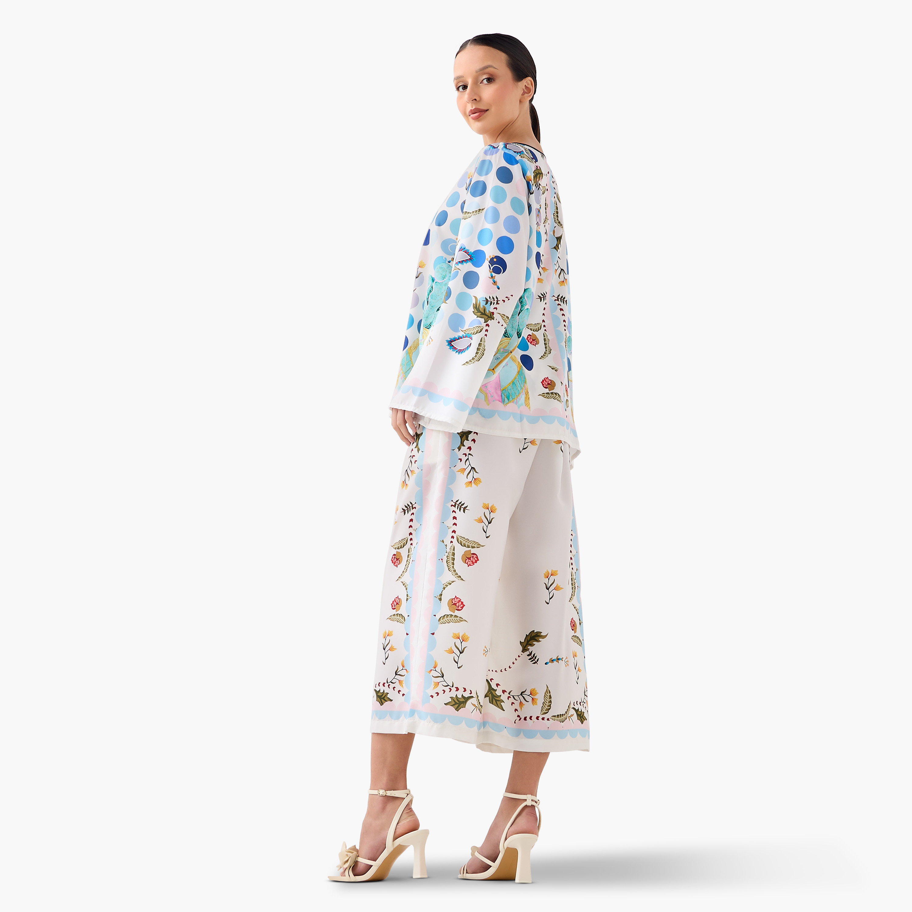 FYOR All-Over Print Top and Culottes Set-women-clothing-coordsets-image-2