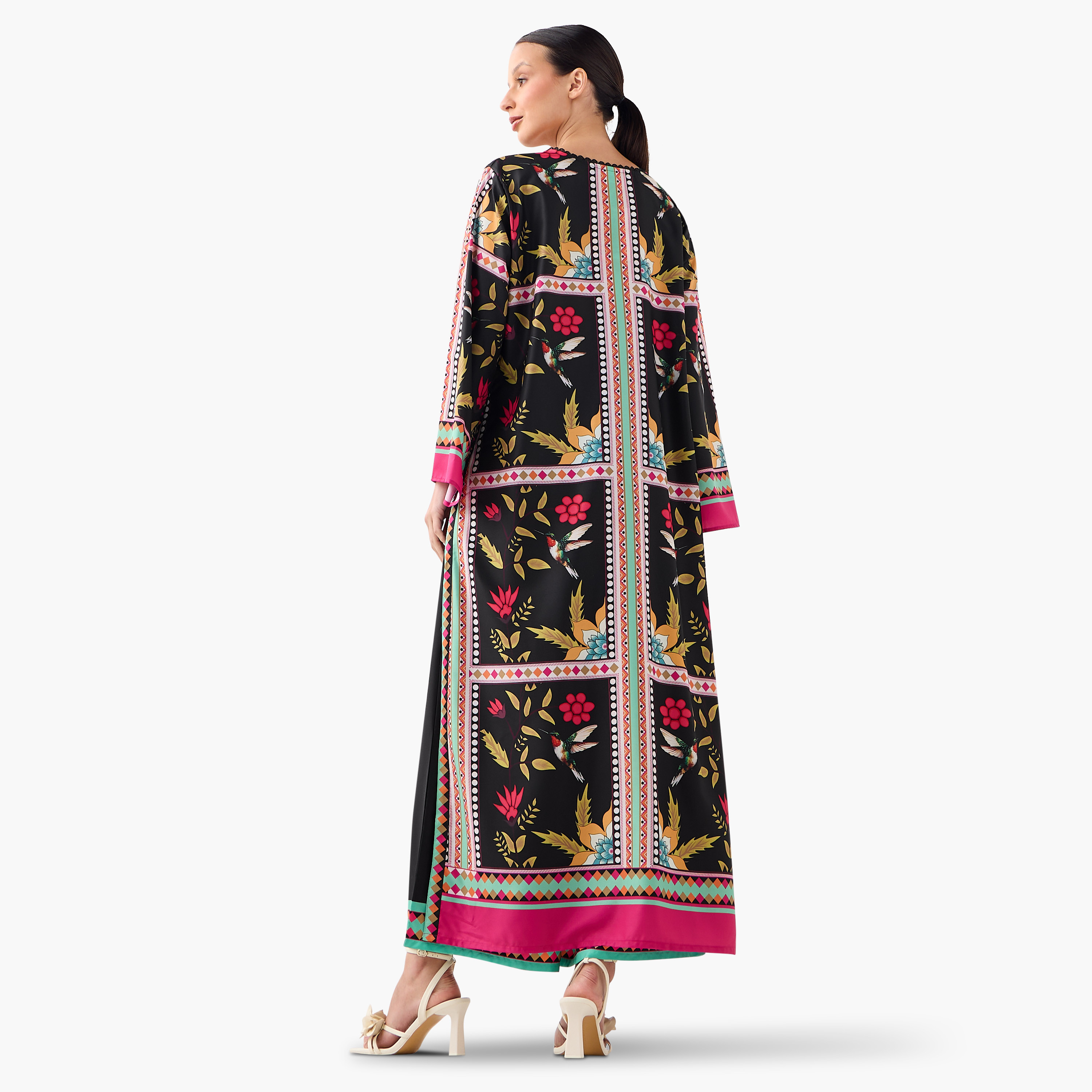 طقم تونيك طويل وبنطلون بطبعات كاملة من فيور-women-clothing-coordsets-image-2