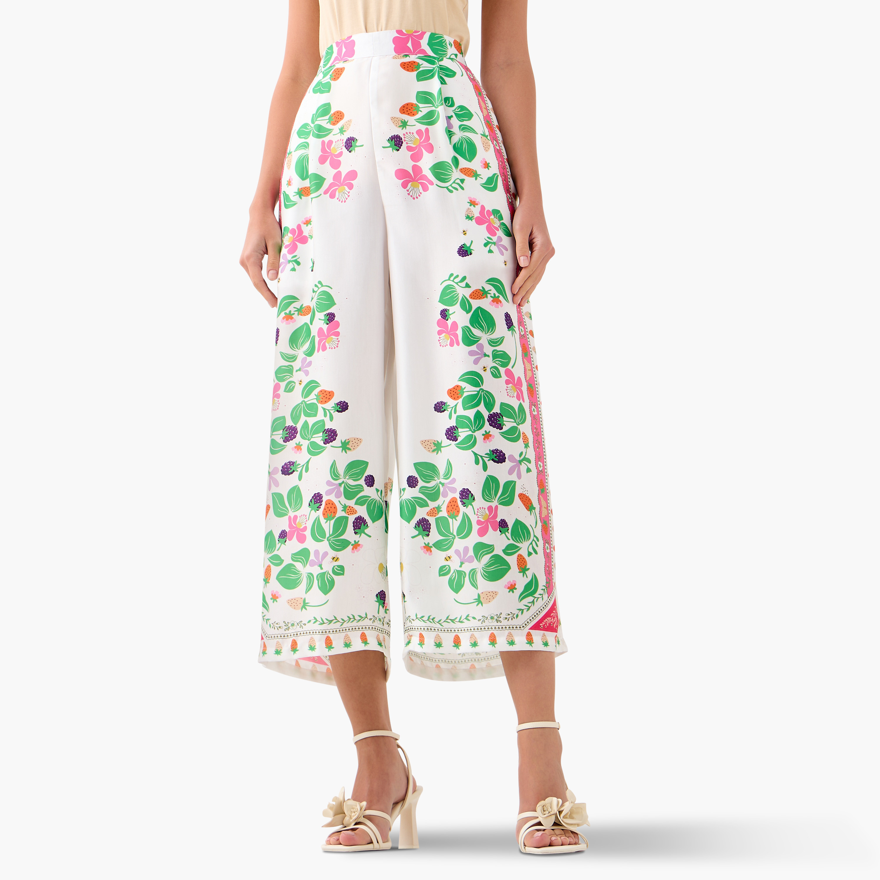 FYOR All-Over Print Shirt and Culottes Set-women-clothing-coordsets-image-4