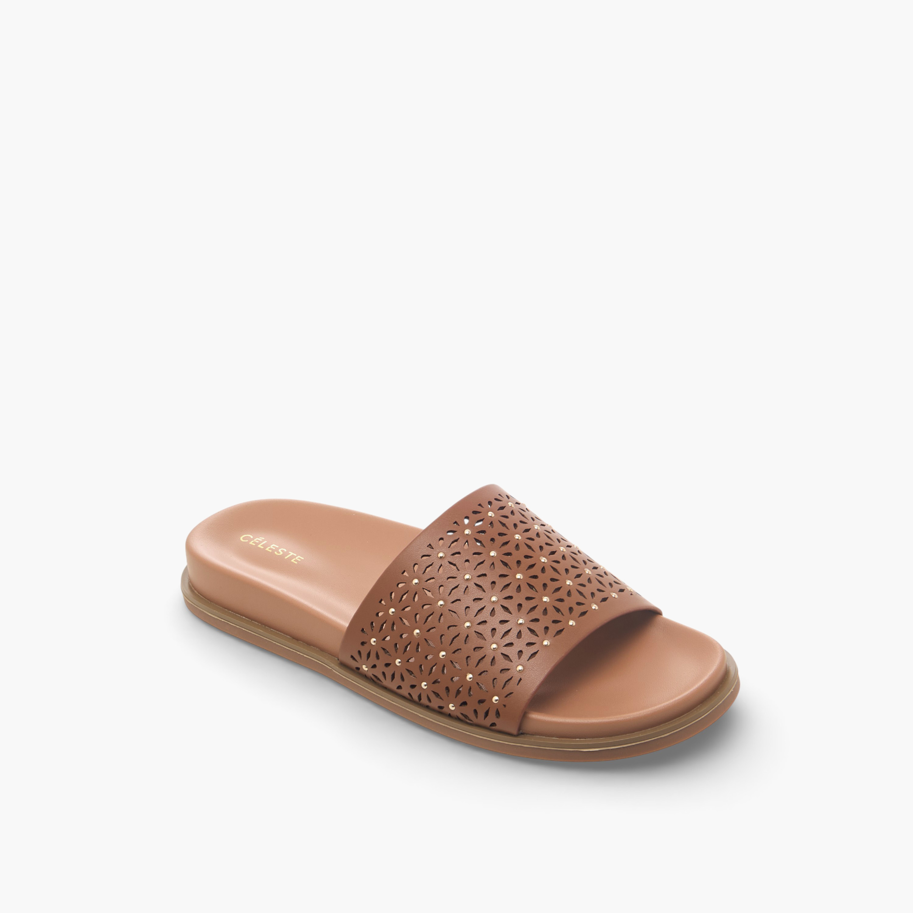 صندل مسطح بارز الملمس بقطع ليزر للنساء من سيليست-women-shoes-flats-sandals-image-2