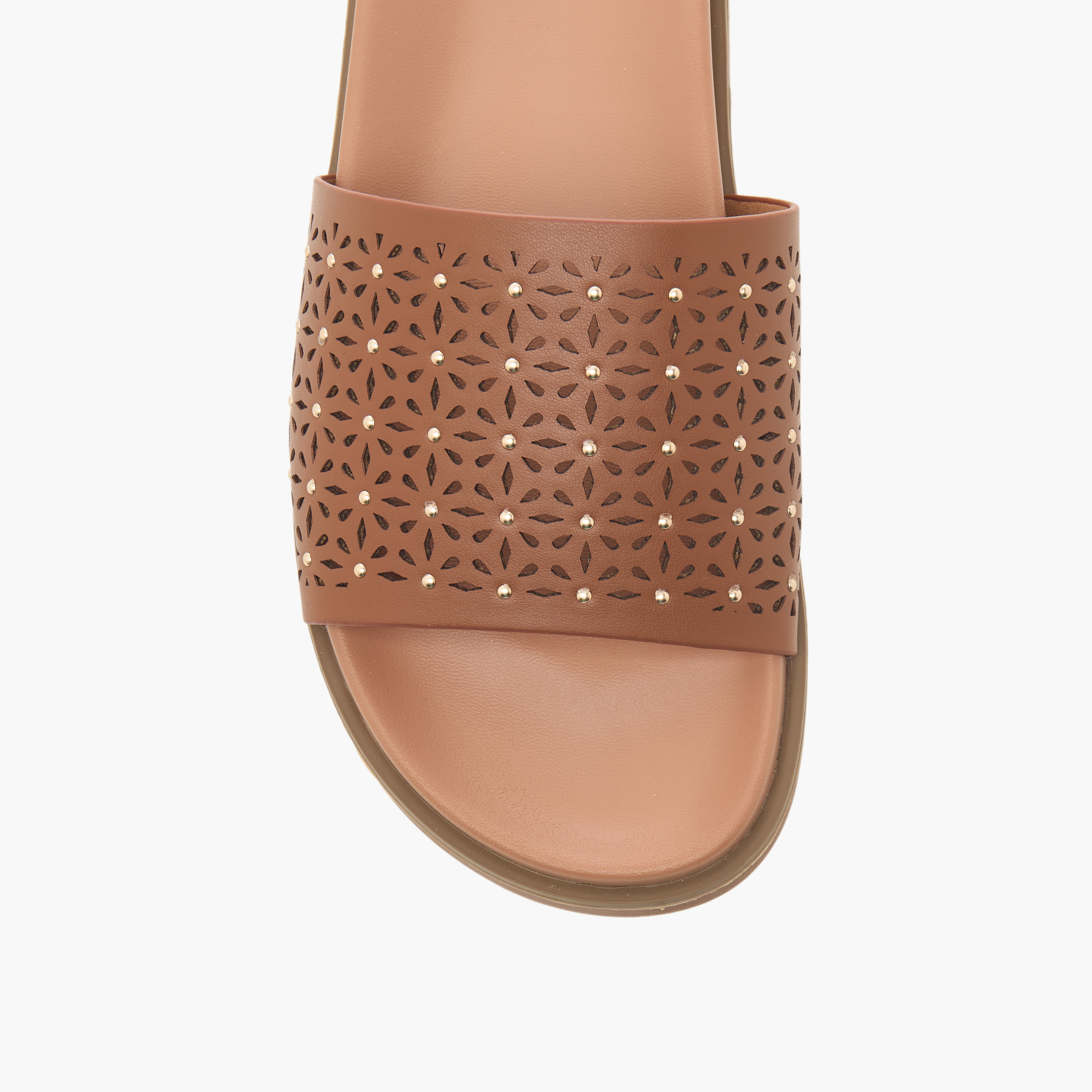 صندل مسطح بارز الملمس بقطع ليزر للنساء من سيليست-women-shoes-flats-sandals-image-4