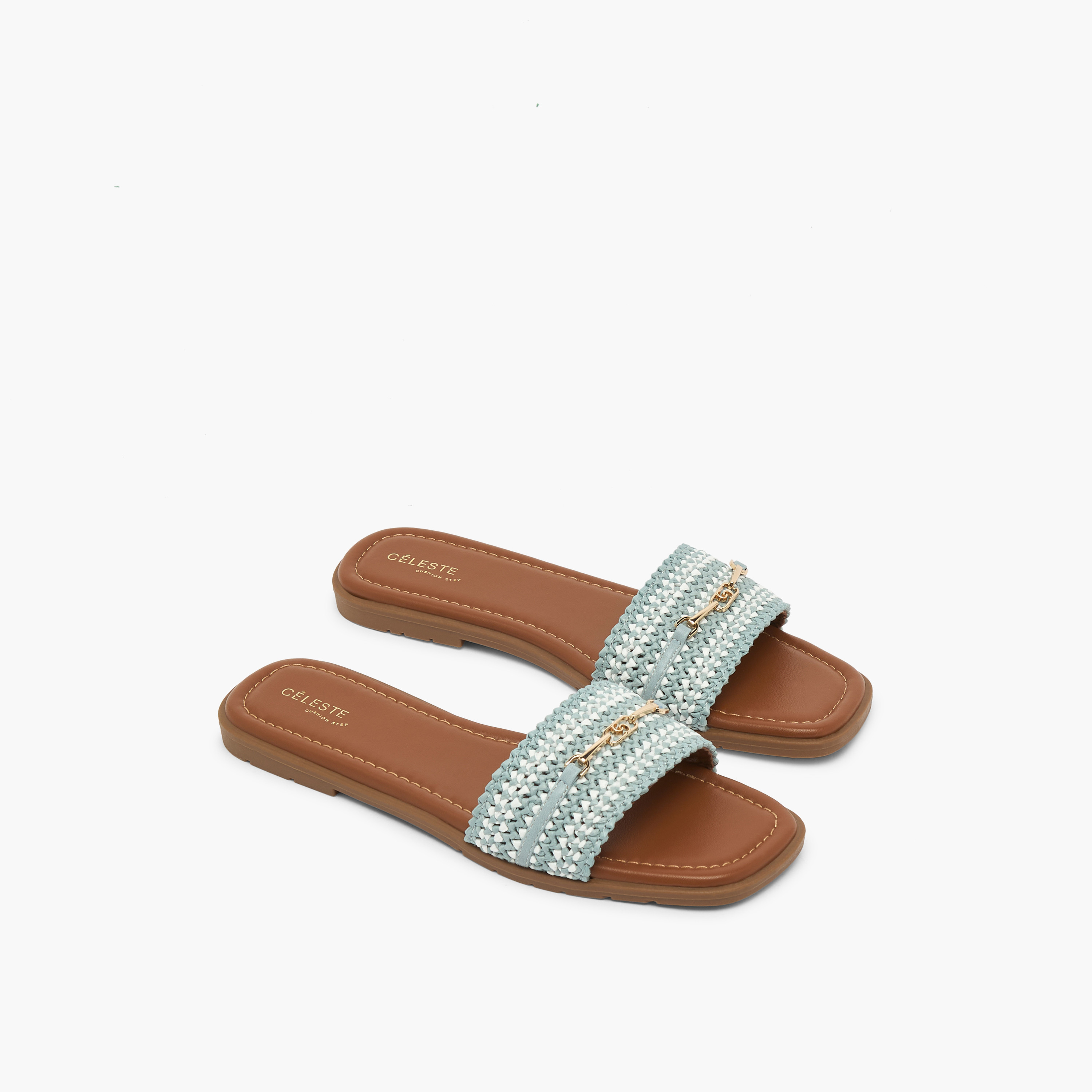 Celeste Women Textured Slide Sandals-women-shoes-sandals-flats-image-1
