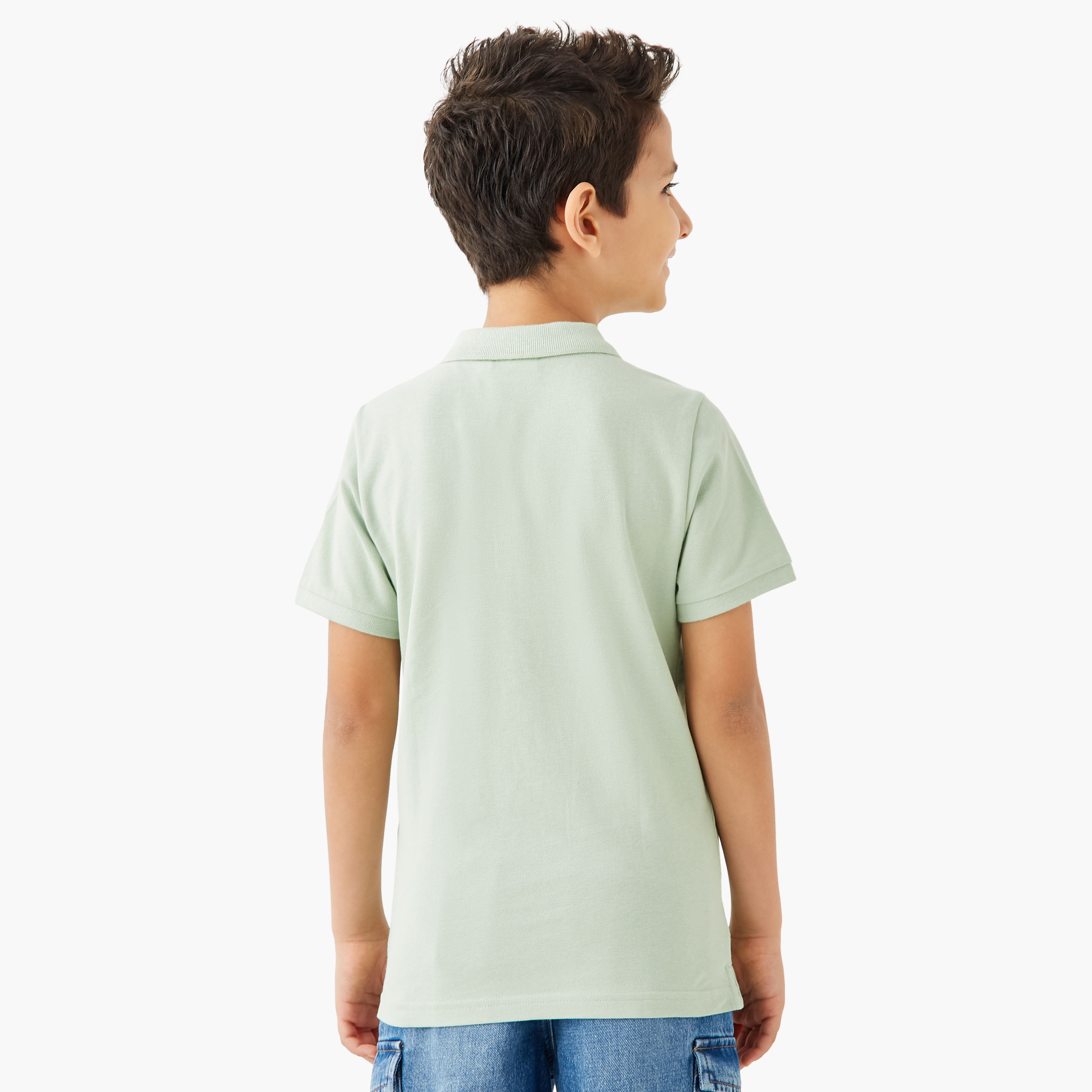تيشيرت بولو سادة بأكمام قصيرة من جونيورز-boys-clothing-tshirtsandpolos-image-3
