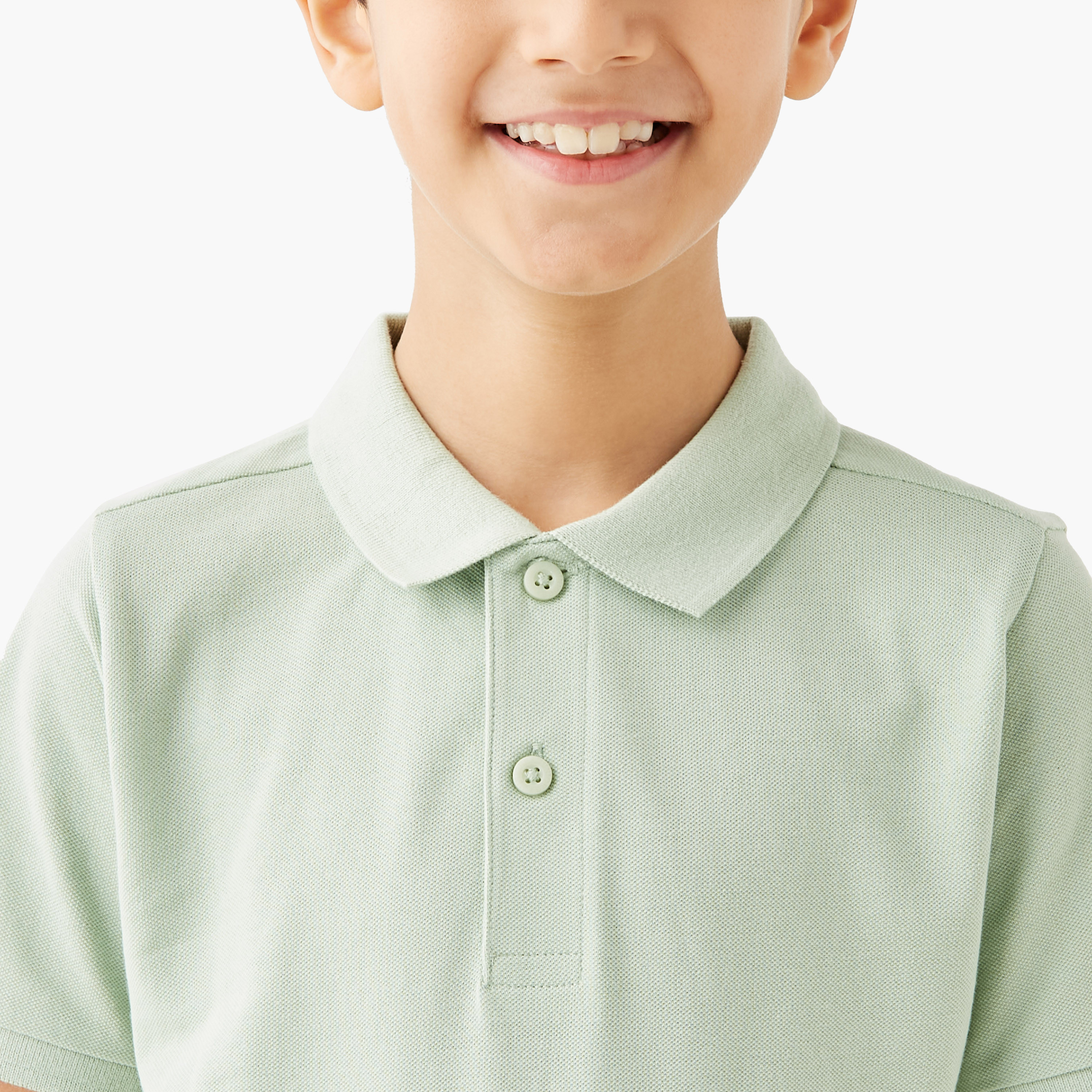 تيشيرت بولو سادة بأكمام قصيرة من جونيورز-boys-clothing-tshirtsandpolos-image-2