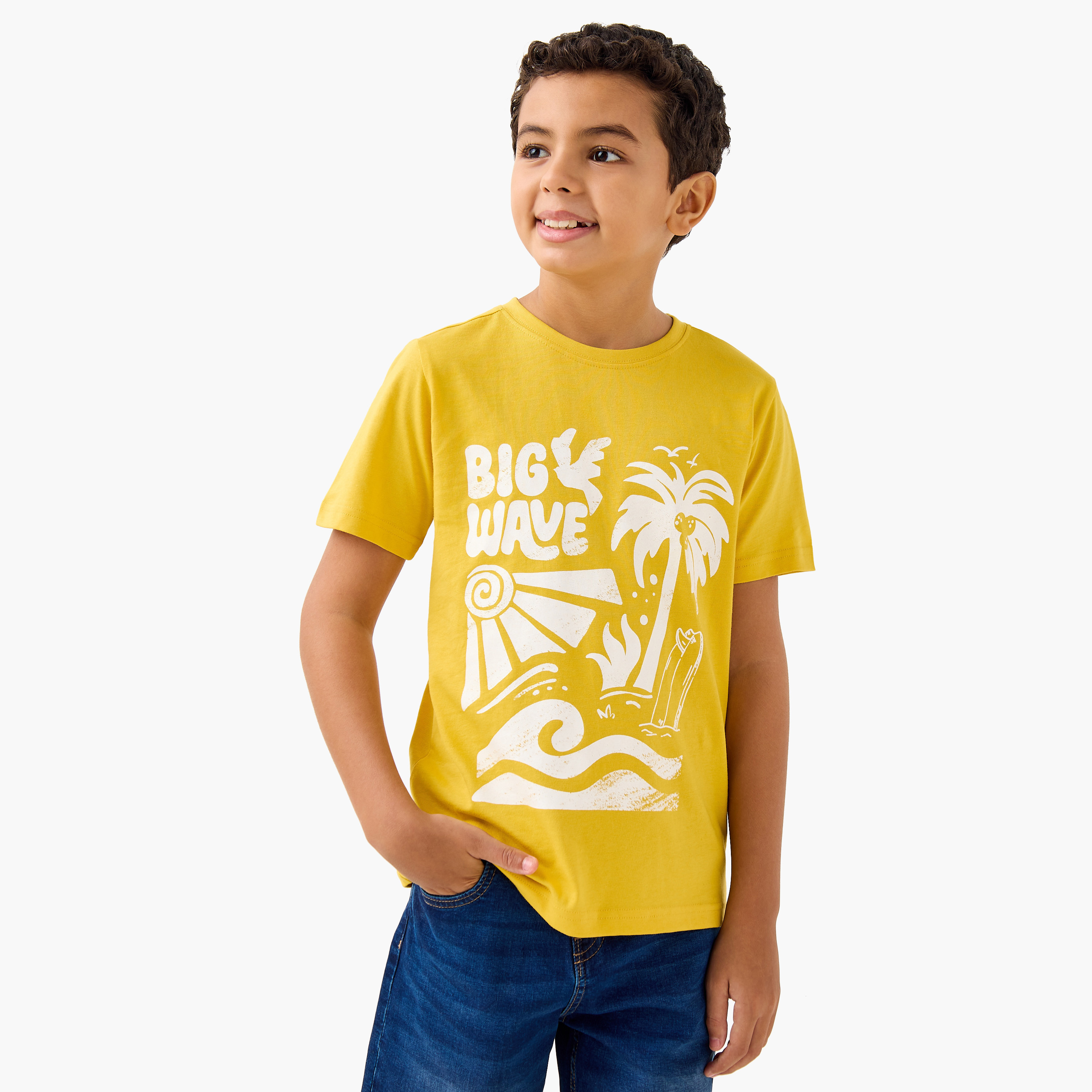 تيشيرت بأكمام قصيرة وطبعات من جونيورز-boys-clothing-tshirtsandpolos-image-1