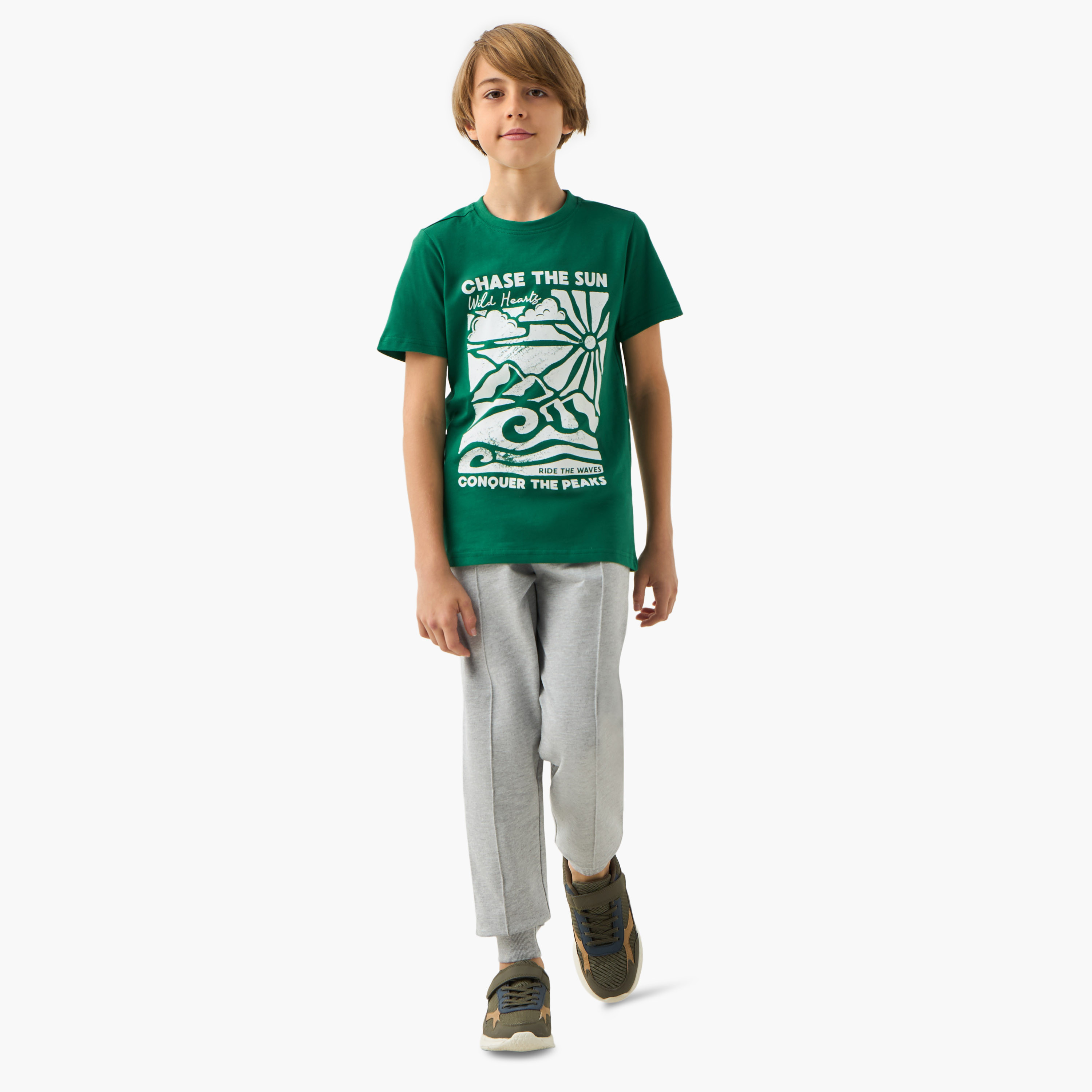 Juniors Printed T-shirt with Short Sleeves-boys-clothing-tshirtsandpolos-image-2