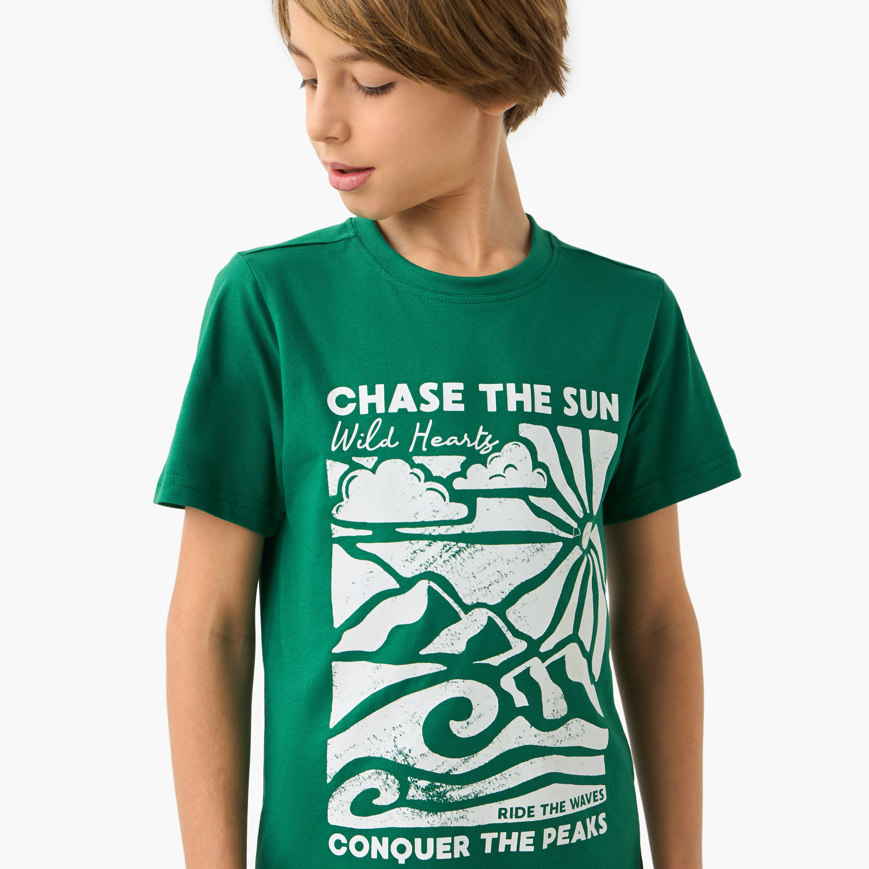 Juniors Printed T-shirt with Short Sleeves-boys-clothing-tshirtsandpolos-image-4