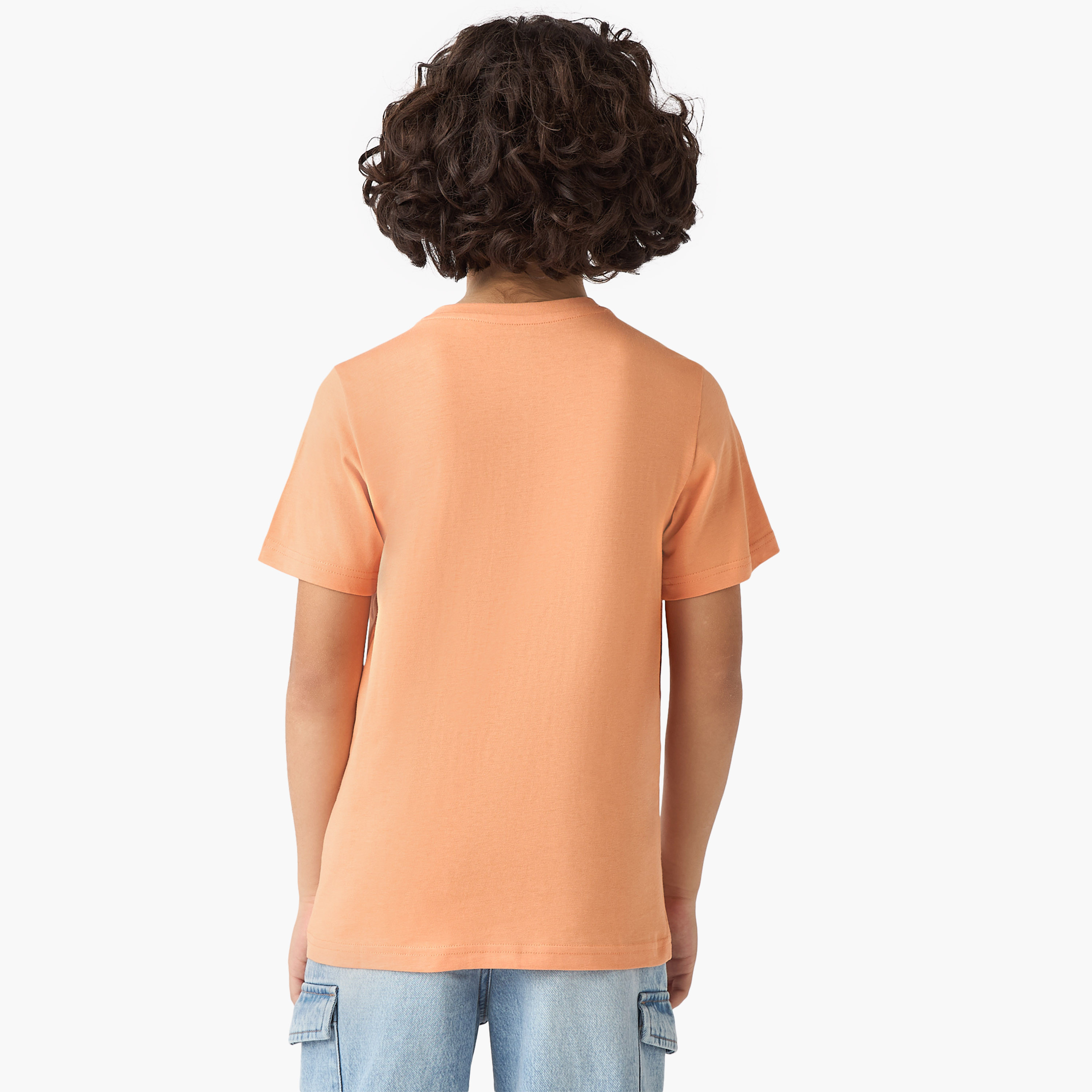 Juniors Racing Car Graphic Print T-shirt with Short Sleeves-boys-clothing-tshirtsandpolos-image-3