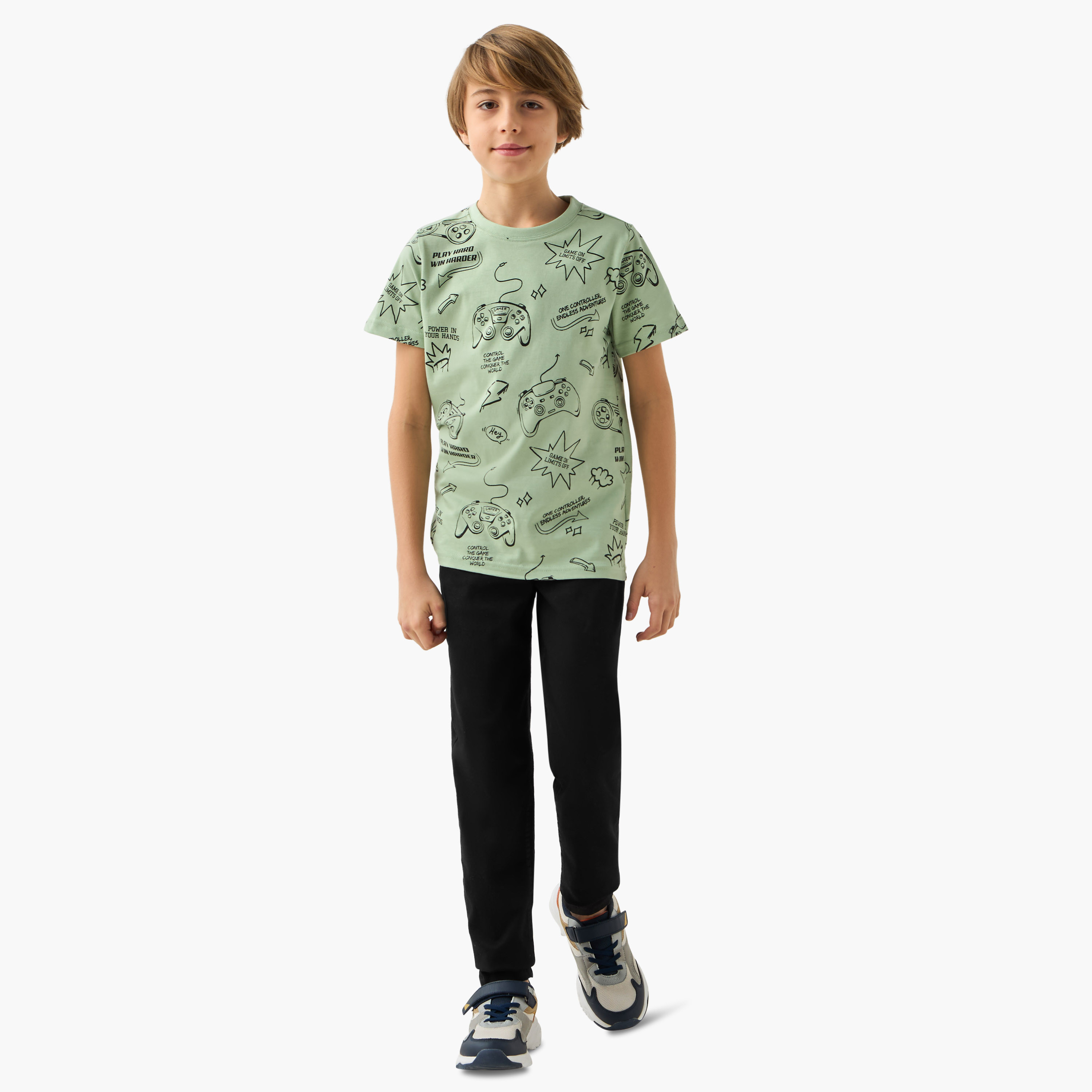 تيشيرت بأكمام قصيرة وطبعات من جونيورز-boys-clothing-tshirtsandpolos-image-2