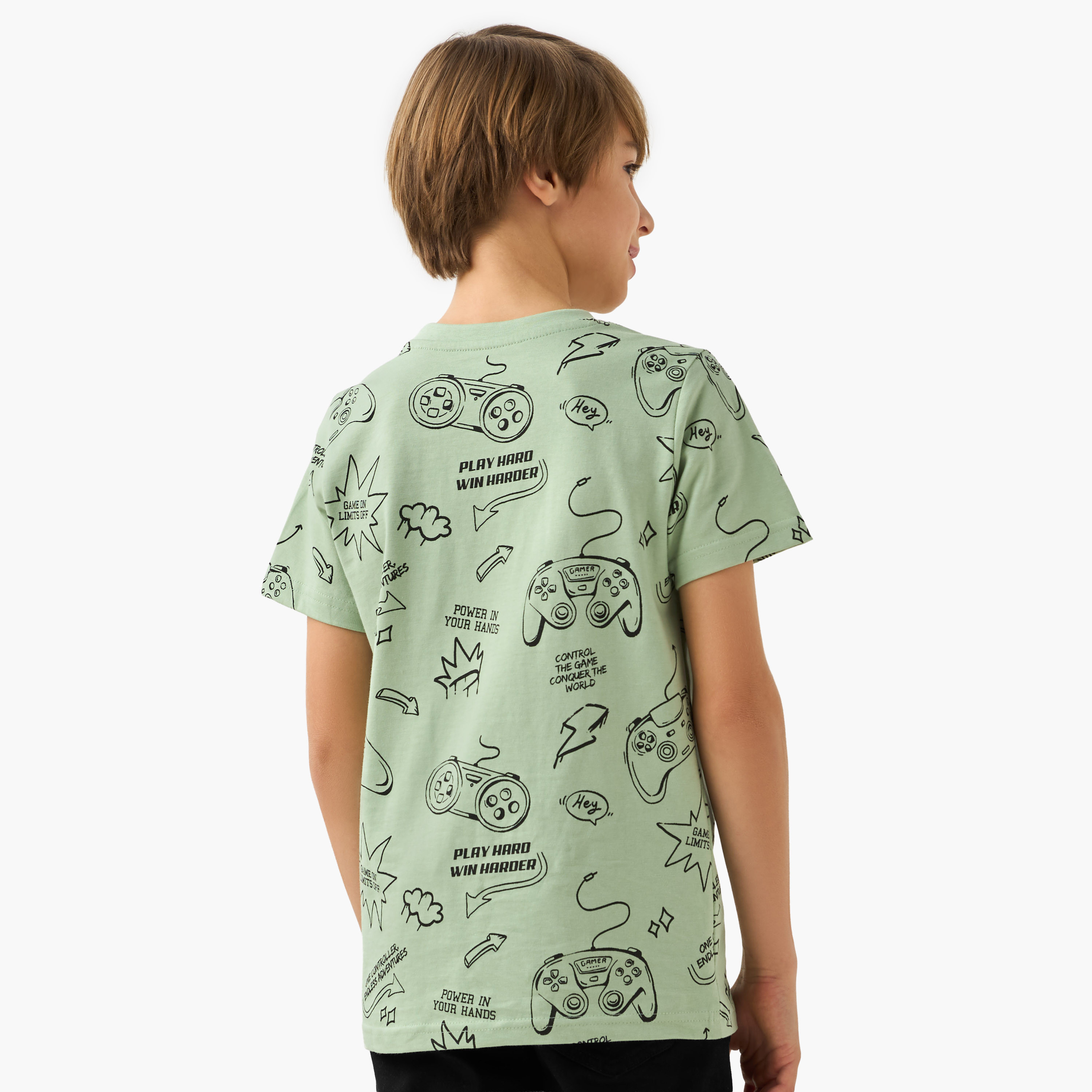 تيشيرت بأكمام قصيرة وطبعات من جونيورز-boys-clothing-tshirtsandpolos-image-3