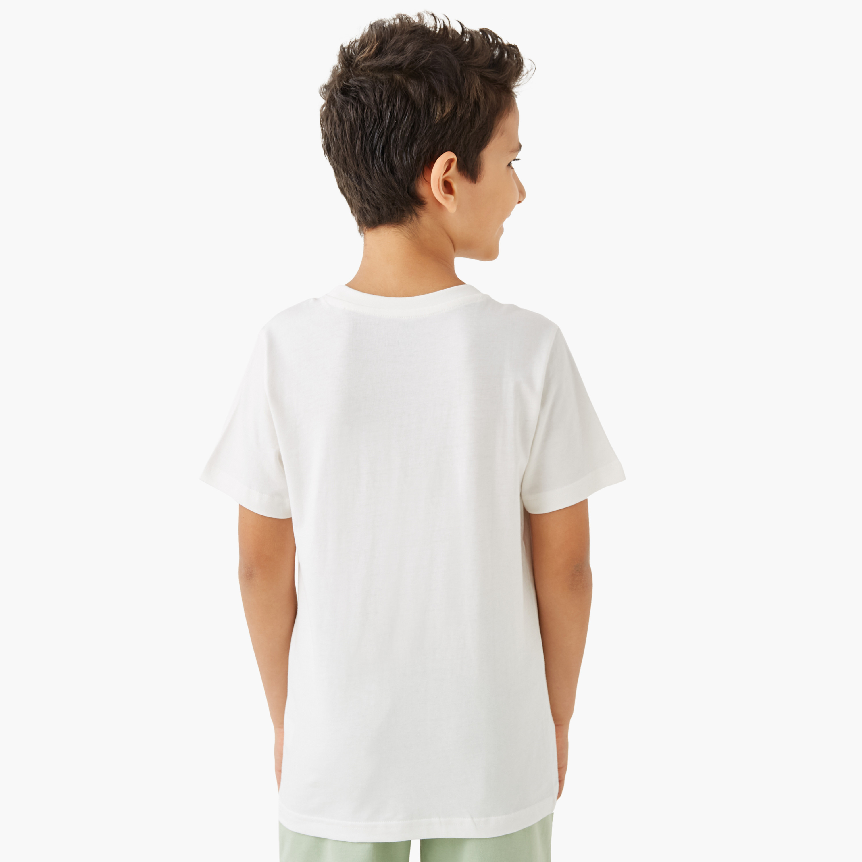 Juniors Tropical Print T-shirt with Short Sleeves-boys-clothing-tshirtsandpolos-image-3