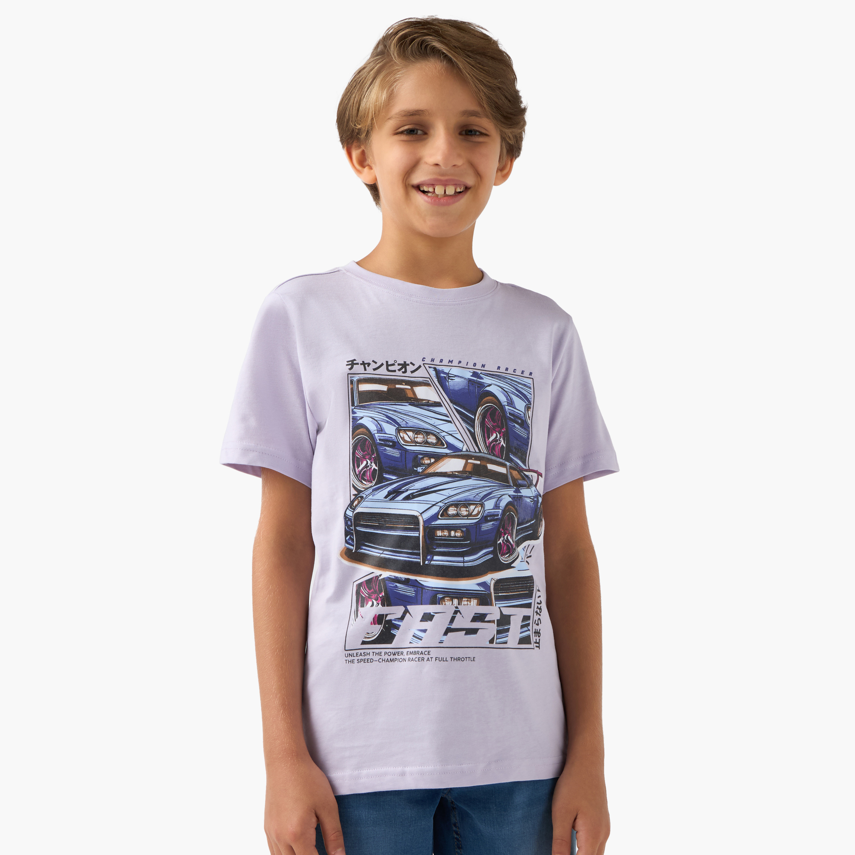 Juniors Car Print T-shirt-boys-clothing-tshirtsandpolos-image-1
